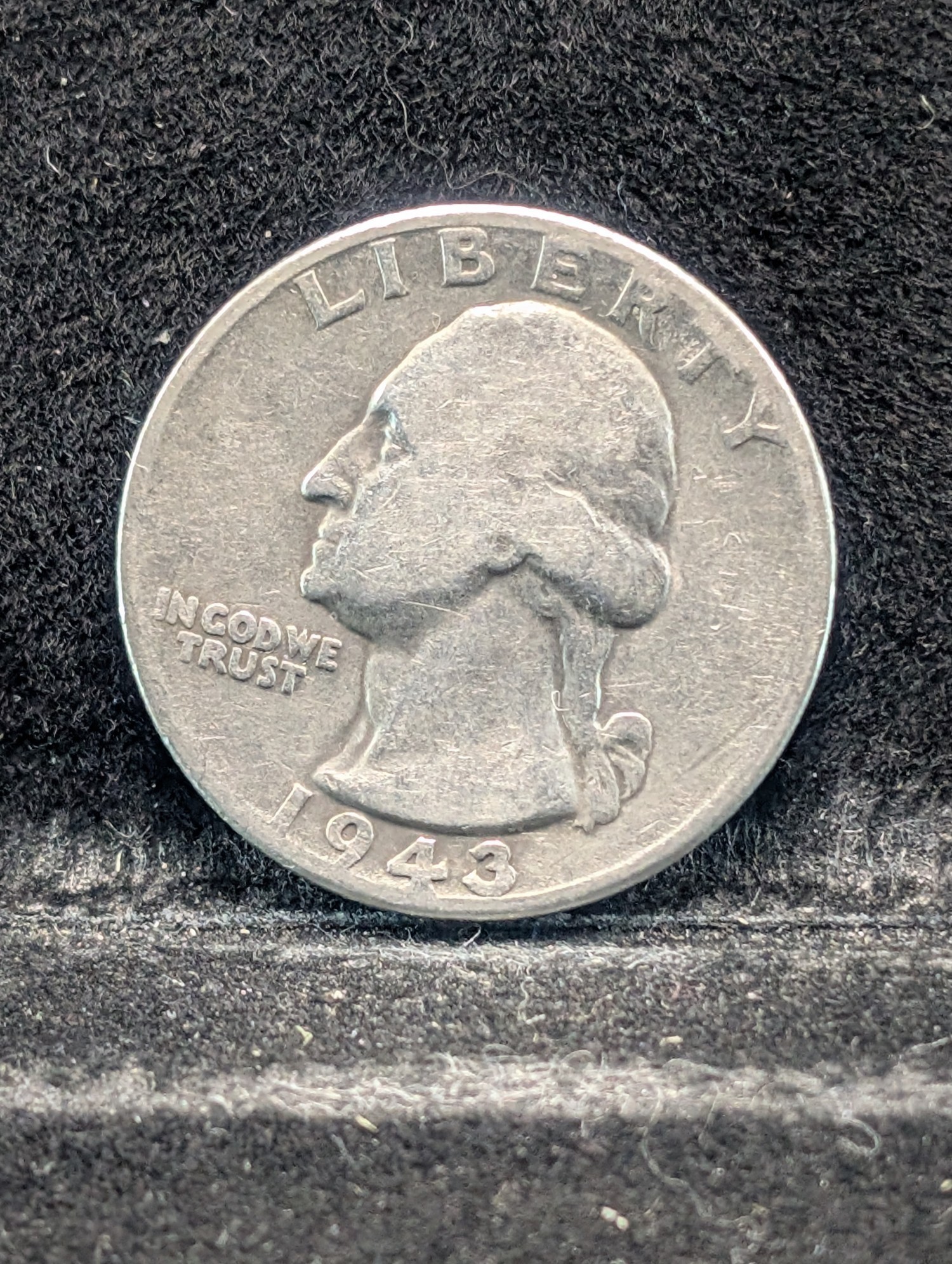 1943 Washington Quarter, 83 Years old, 90% Silver