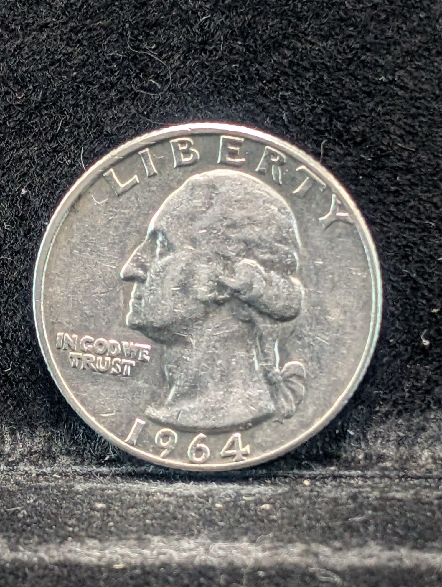 1964-D Washington Quarter, 62 Years old, 90% Silver
