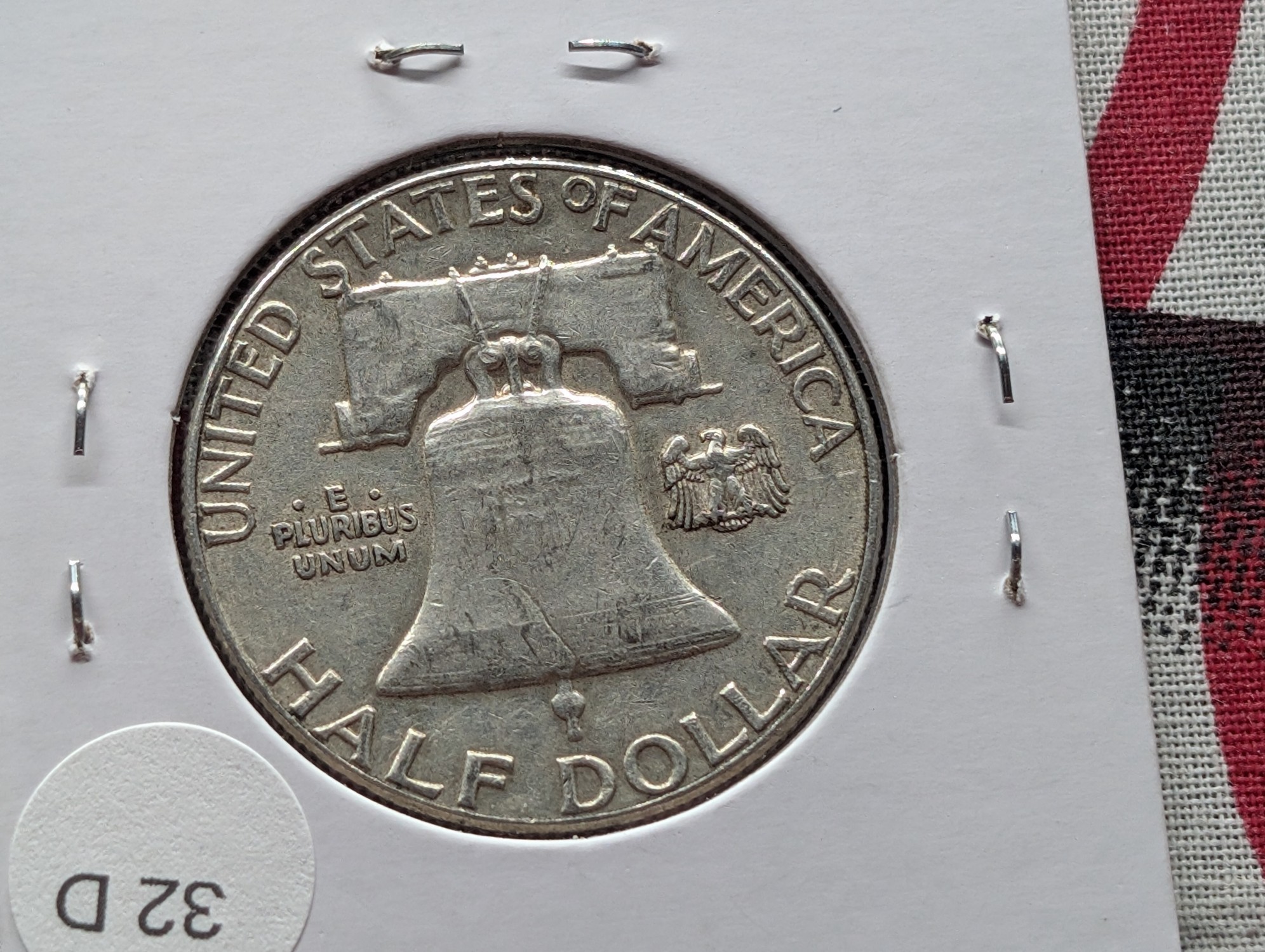 1958 Franklin Half Dollar, 90% Silver - Vietnam War Era!