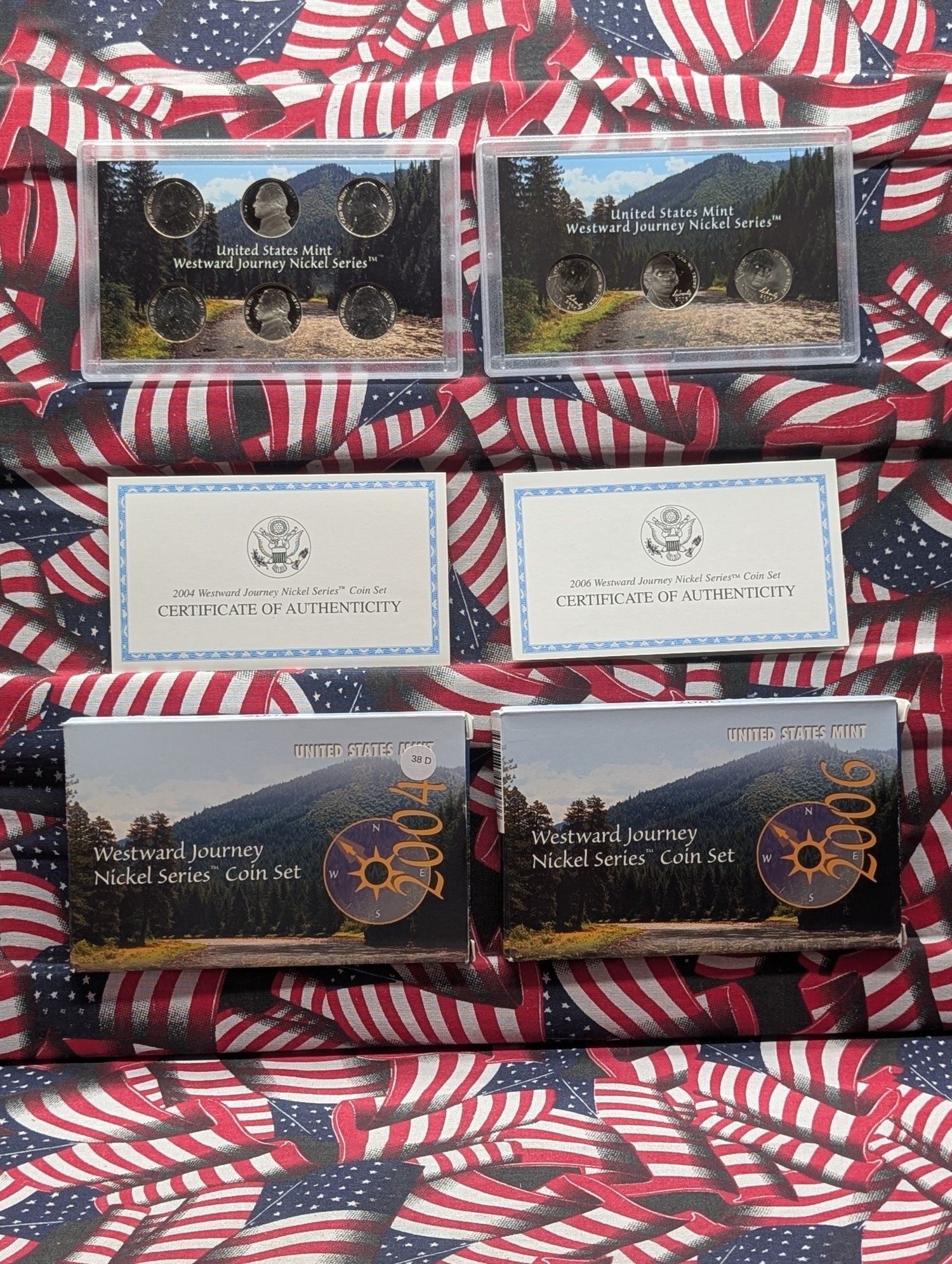 2004-P,D,S & 2006-P,D,S U.S. Mint "Westward Journey" Nickel Series Coin Sets