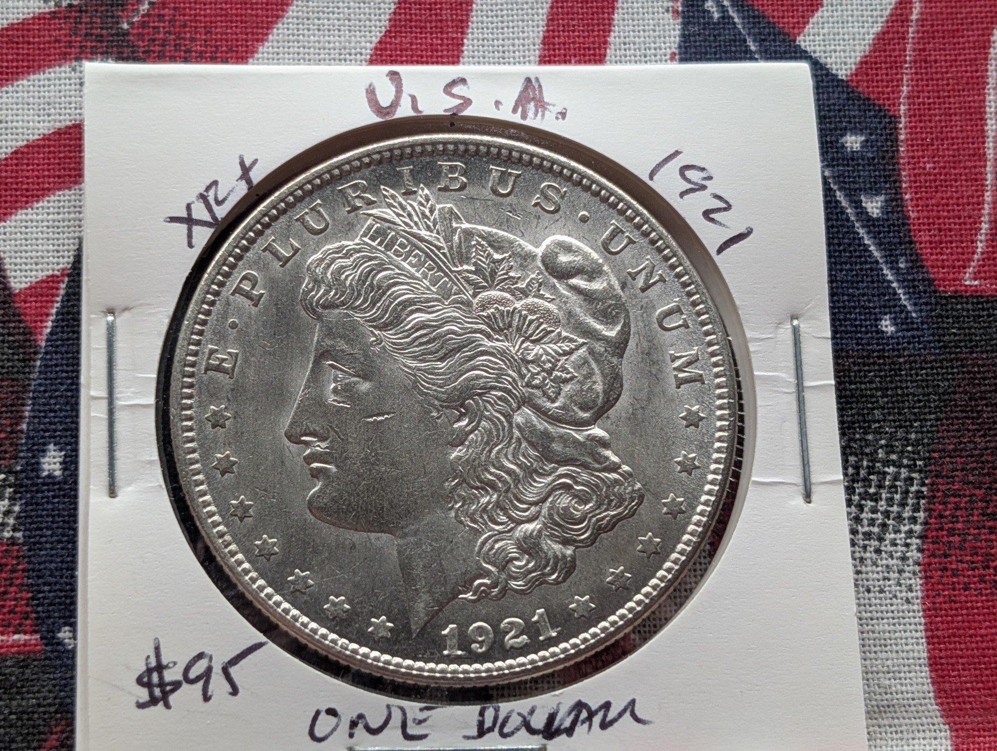 1921 Morgan Dollar, 90% Silver- Last Year!