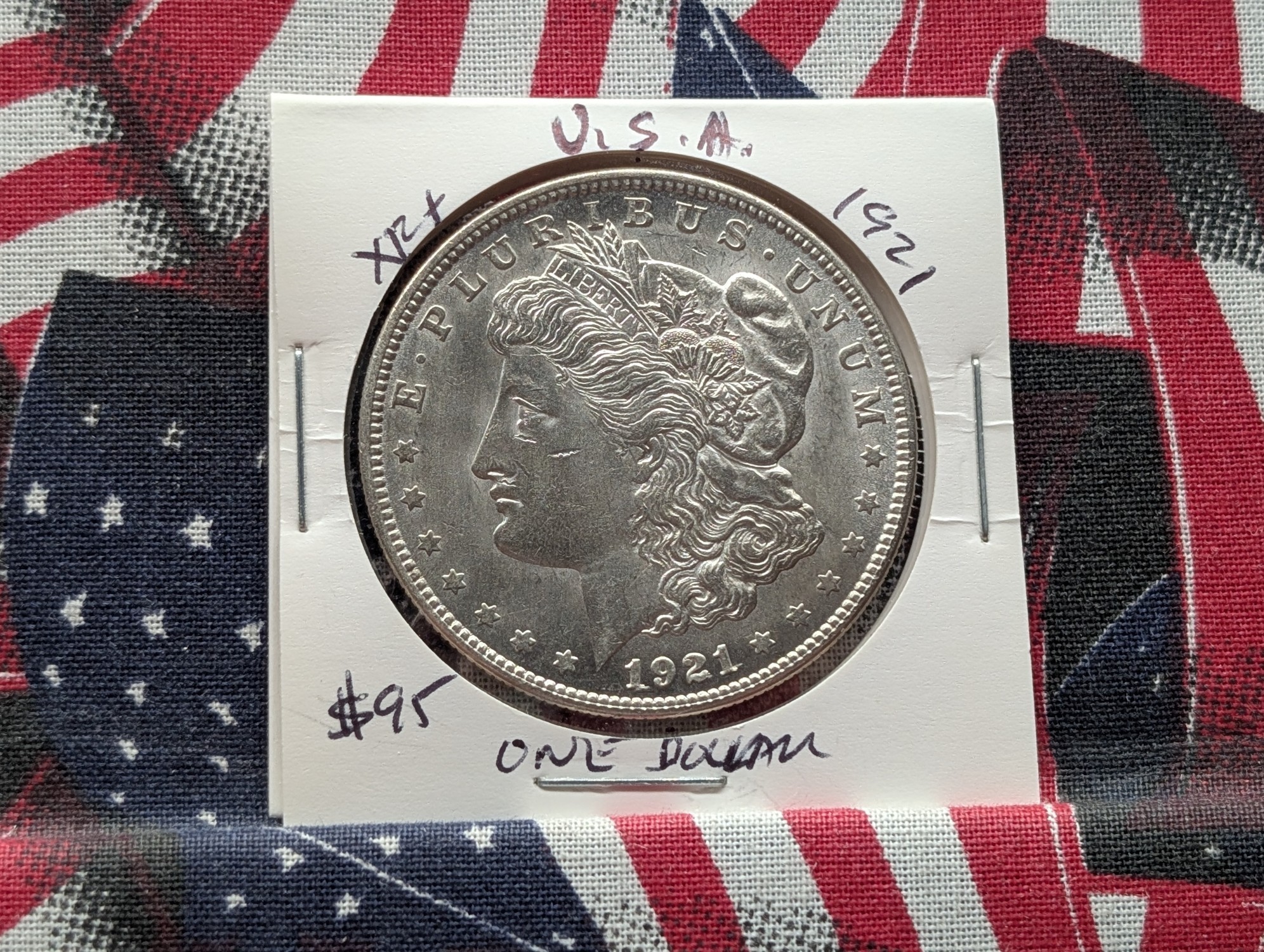 1921 Morgan Dollar, 90% Silver- Last Year!