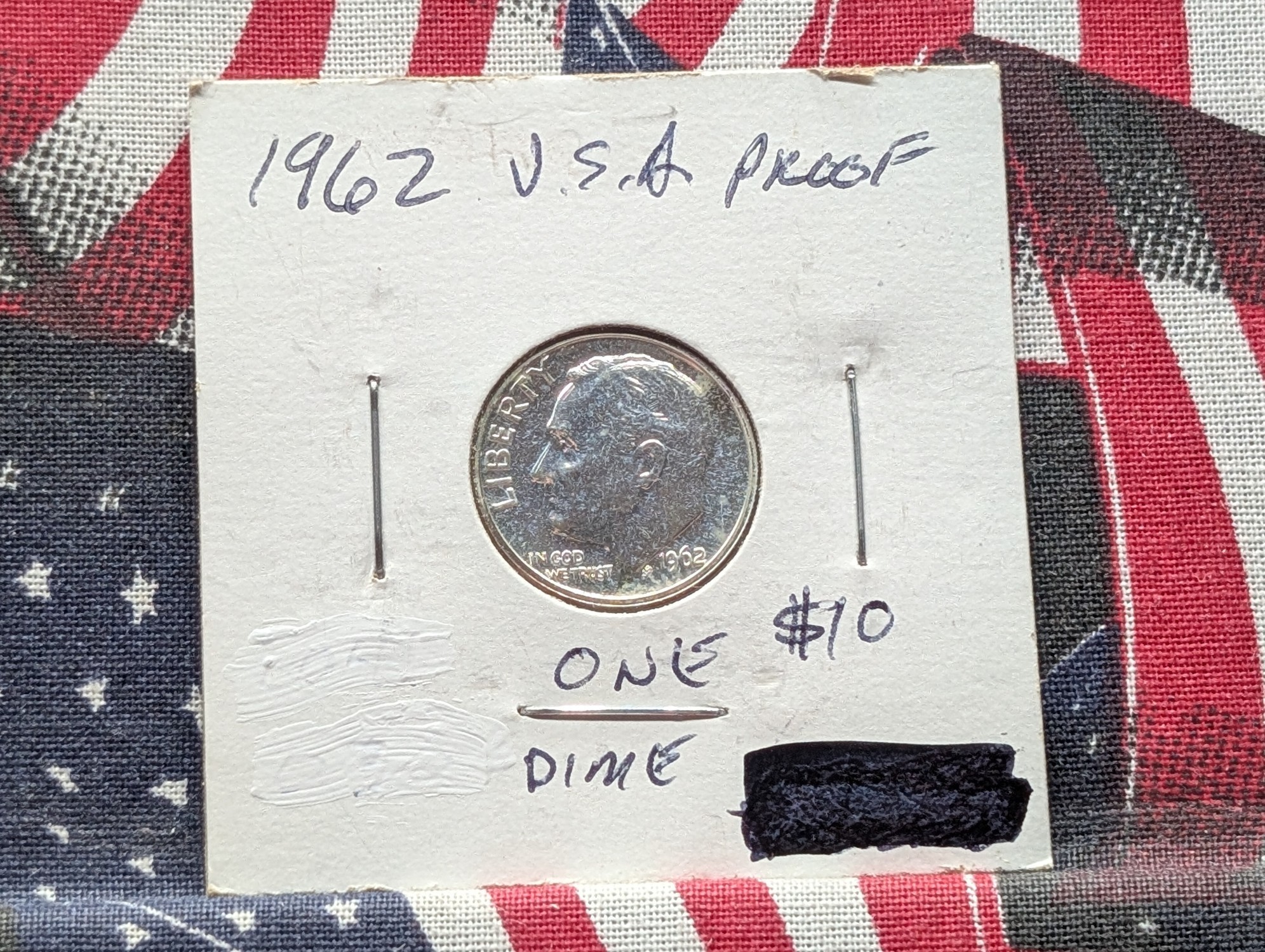 1962 Proof Roosevelt Dime, 90% Silver