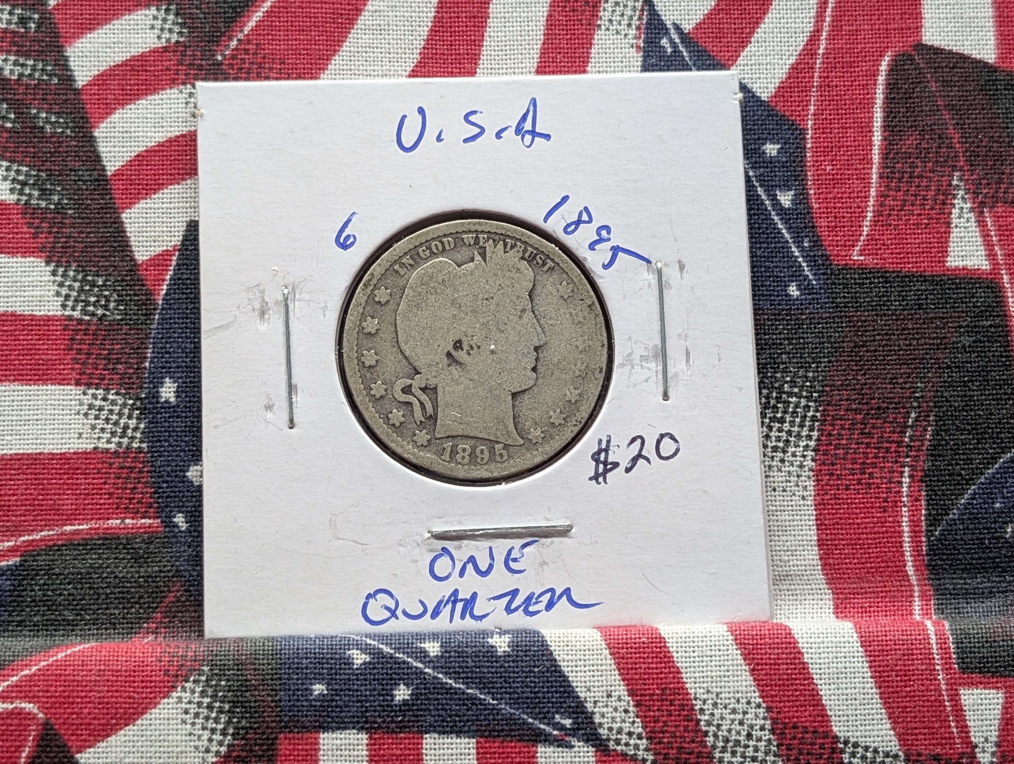 1895 Barber Quarter, 90% Silver