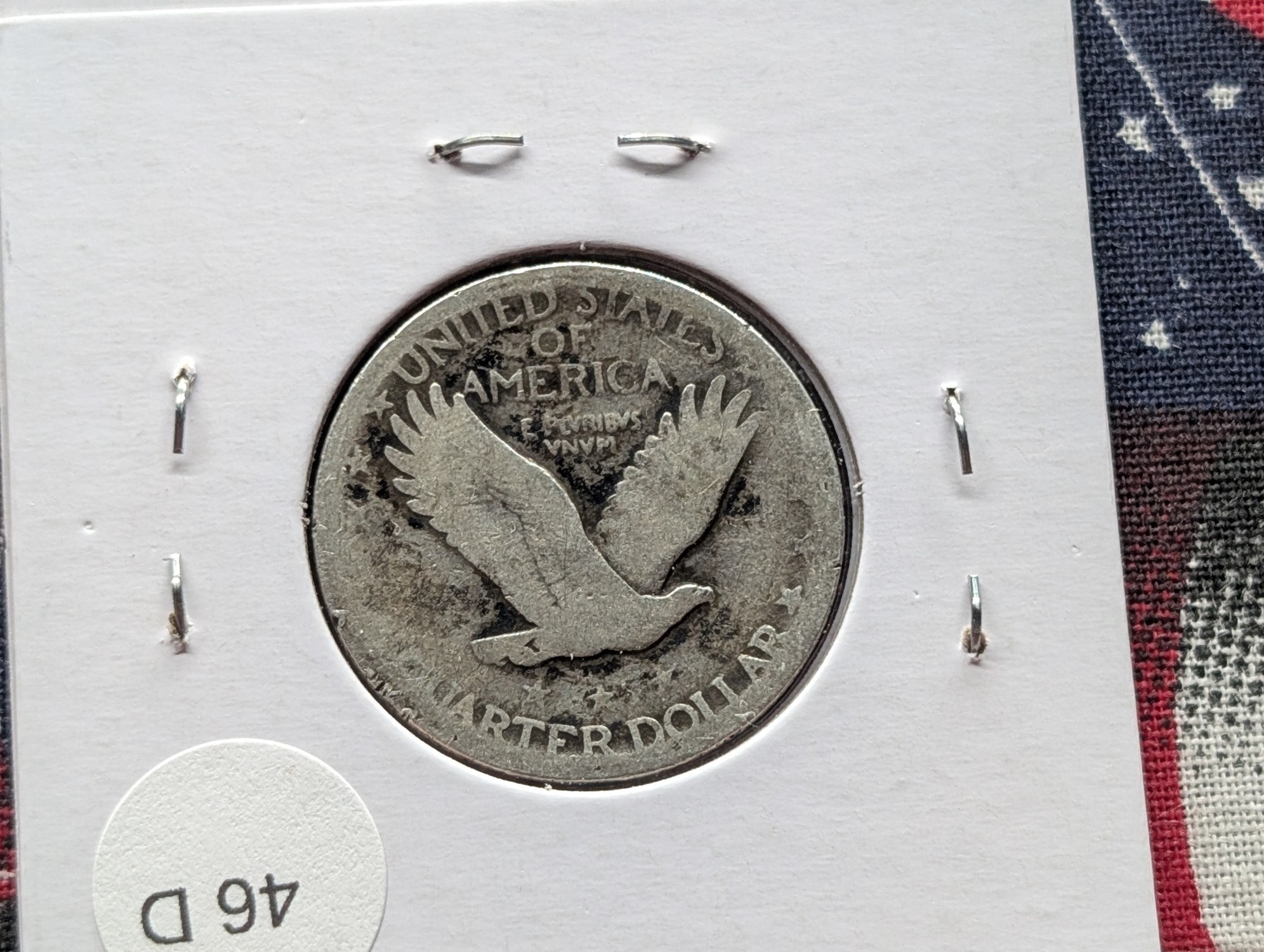 1927 Standing Liberty Quarter, 90% Silver - Almost 100 Years Old!