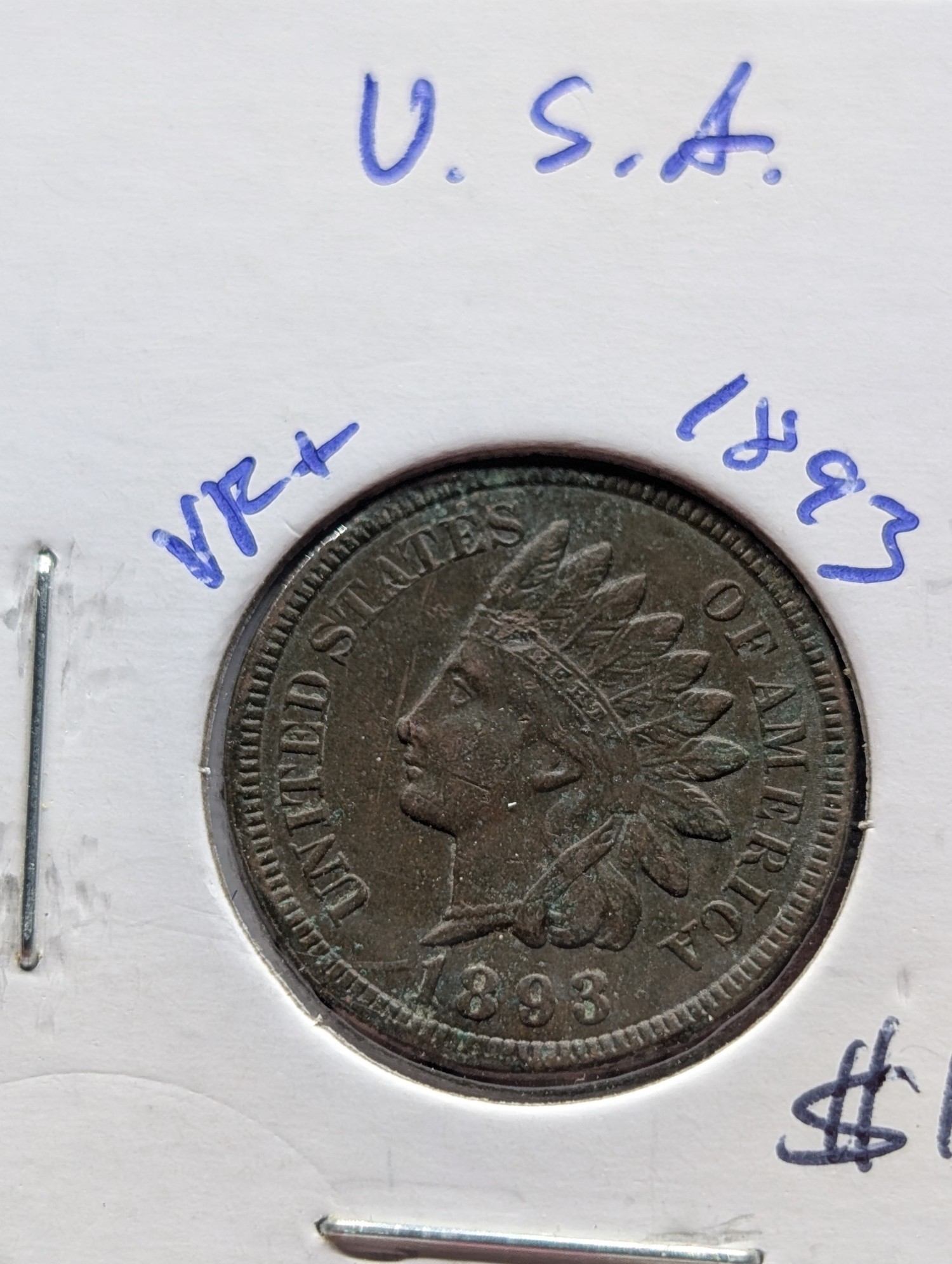 1890 & 1893 Indian Head Cents
