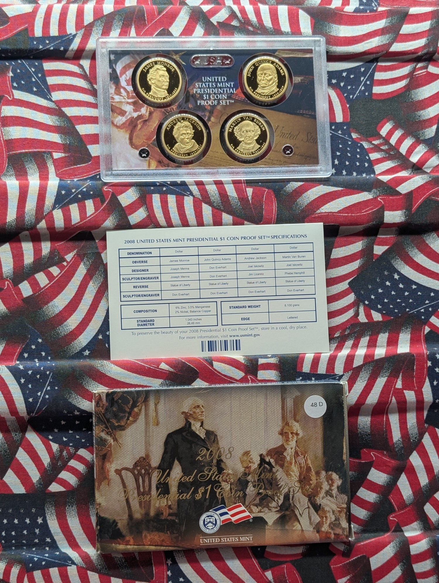 2008-S U.S. Mint Presidential $1 Coin Proof Set in OGP w/ COA - Low Mintage!