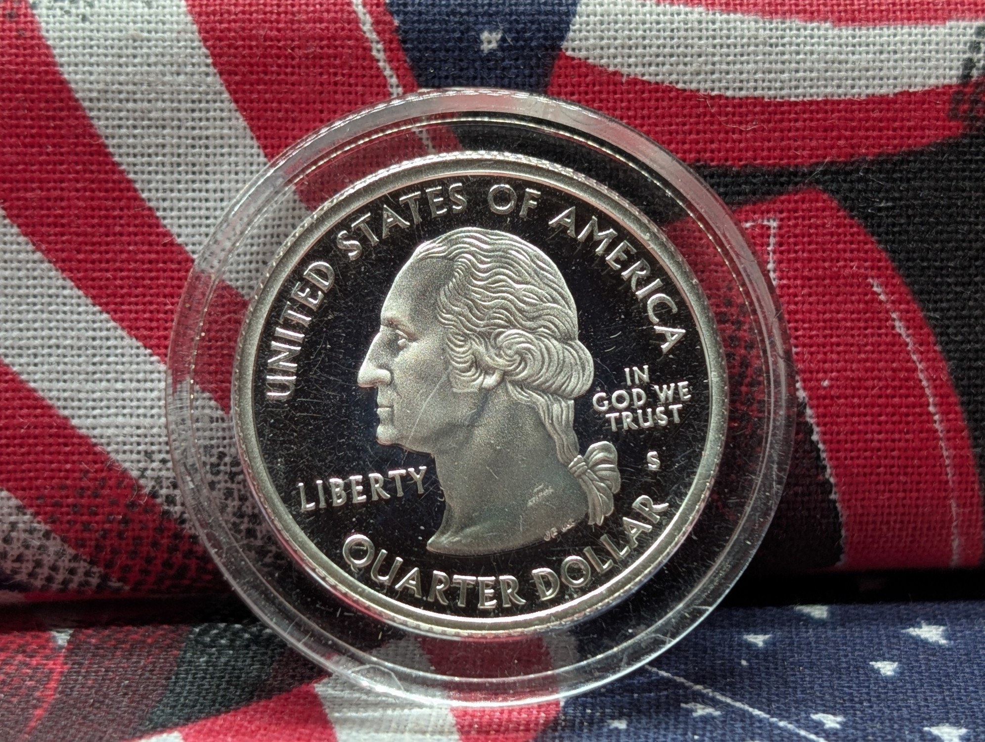 2005-S Proof Washington 90% Silver Quarter - West Virginia