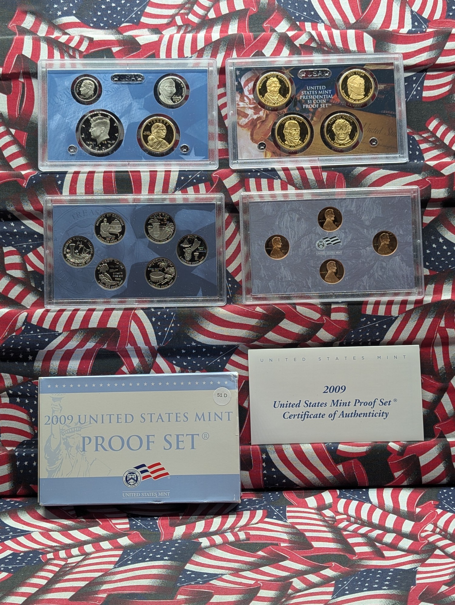 2009-S United States Mint Proof Set - Includes Presidential Dollars, Territorial Quarters and Bicentennial Lincoln Cents in OGP w/ COA