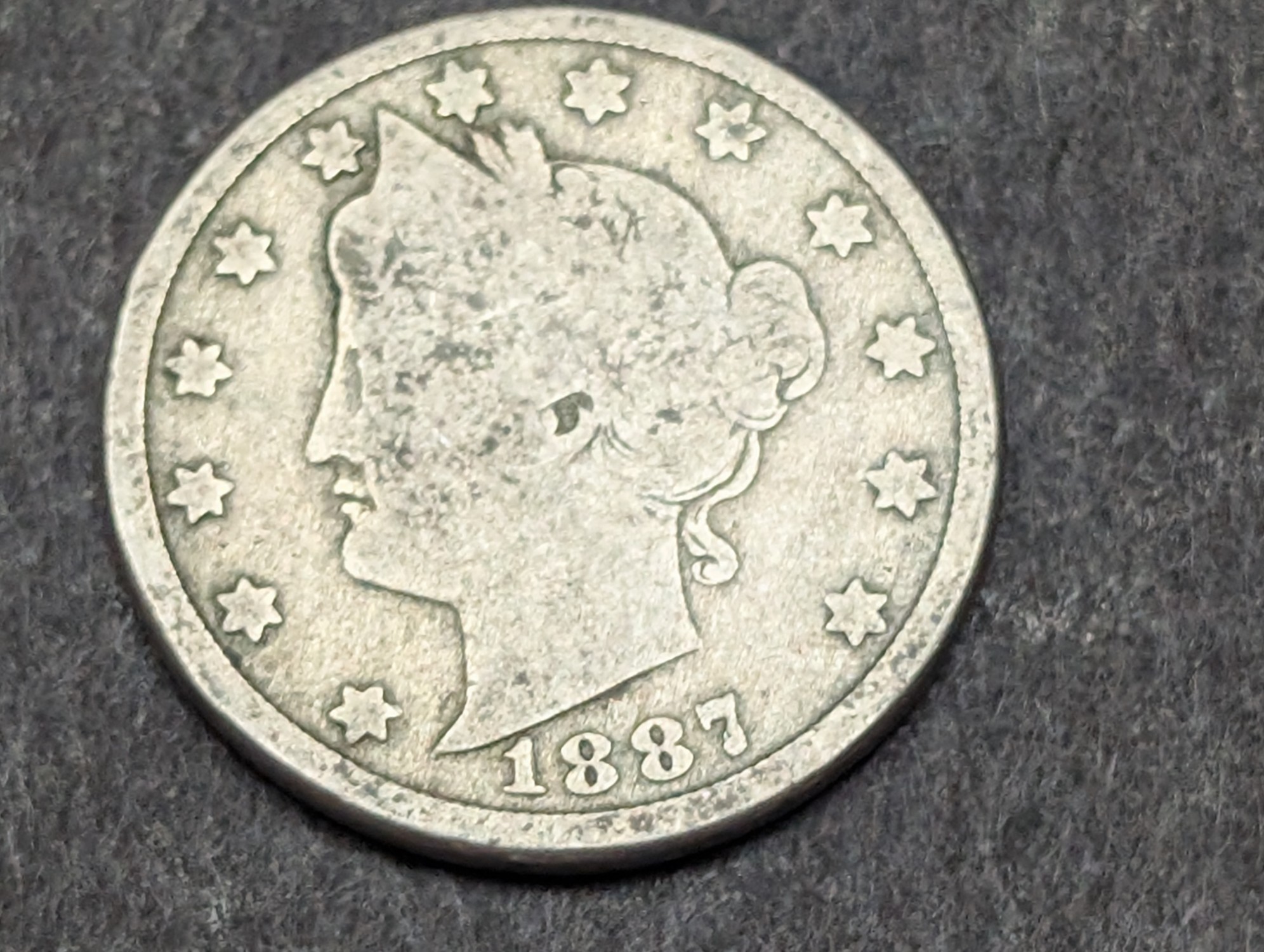 1887 Liberty Head V Nickel