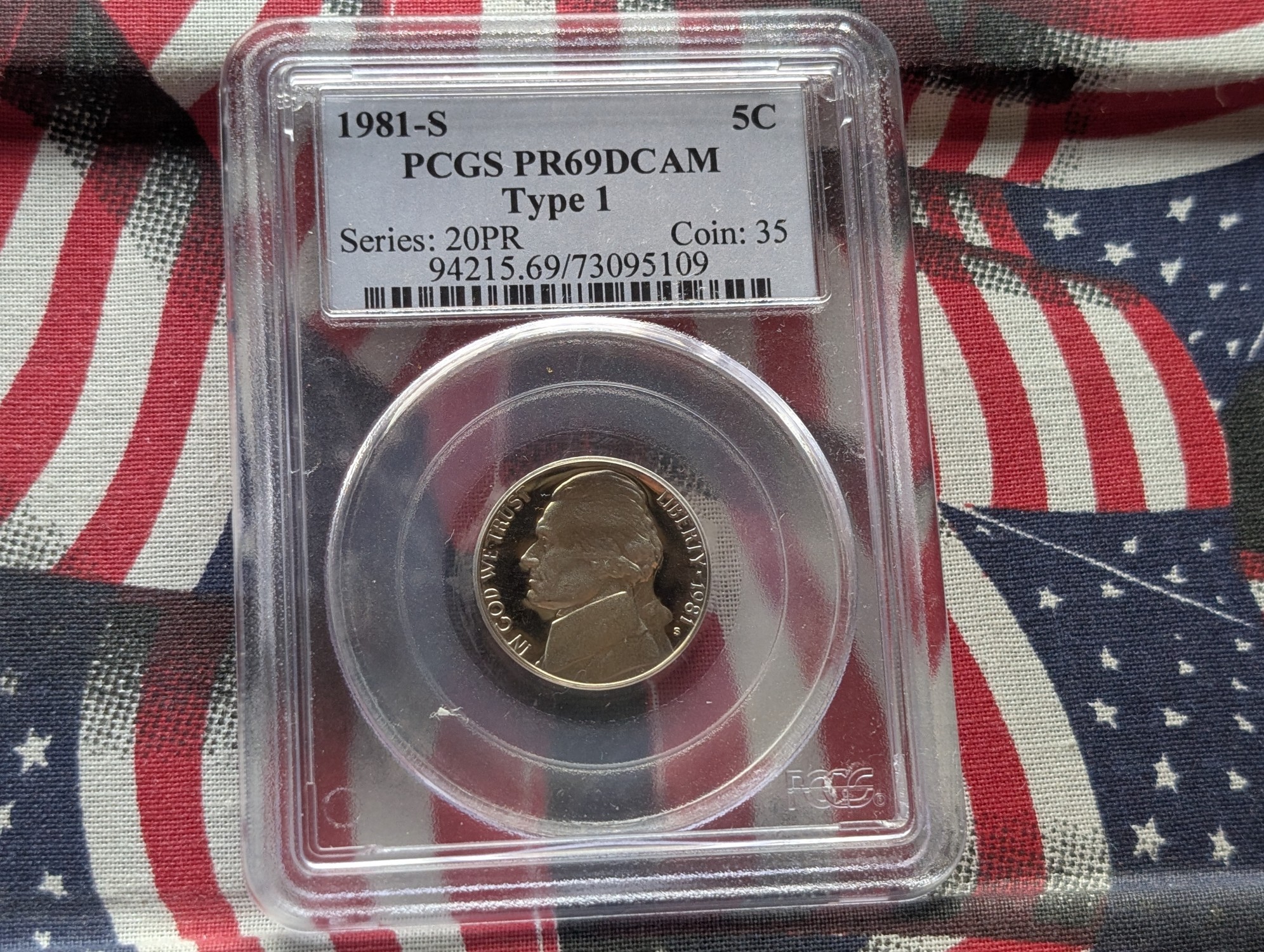 1981-S Jefferson Nickel Type 1 PCGS PR69DCAM