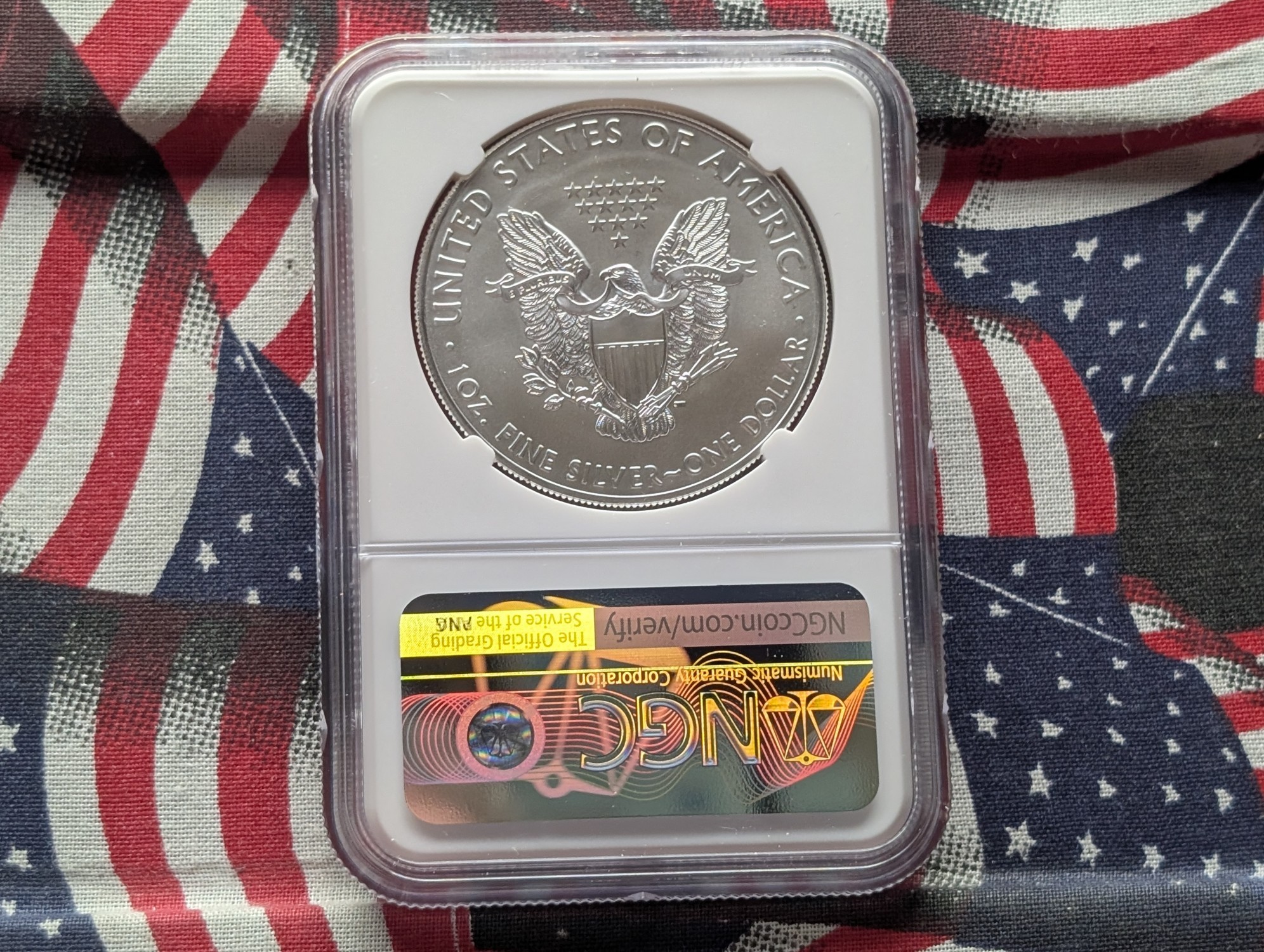 2021 American Silver Eagle T-1 Heraldic Eagle 1 Troy Oz. .999 Silver NGC MS 70 - U.S. State Series South Carolina #17 of 50