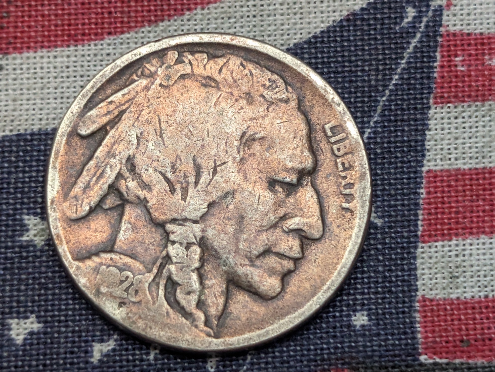 1928 P, D, & S Indian Head Buffalo Nickels