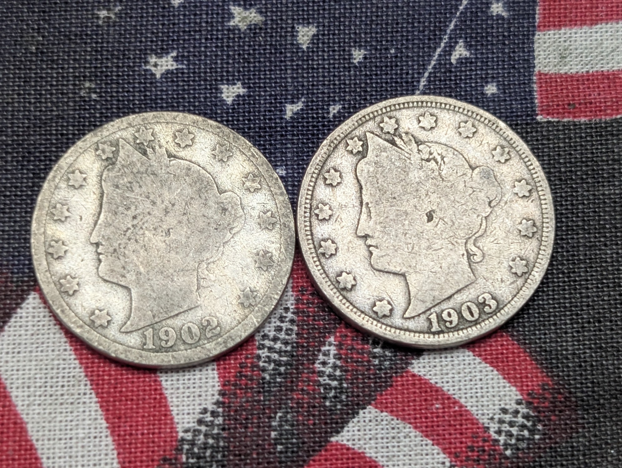 1899-1903 Liberty Head V Nickels - Consecutive Dates