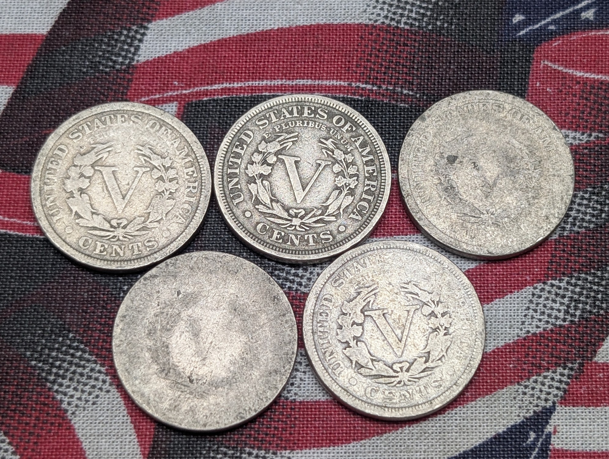 1899-1903 Liberty Head V Nickels - Consecutive Dates