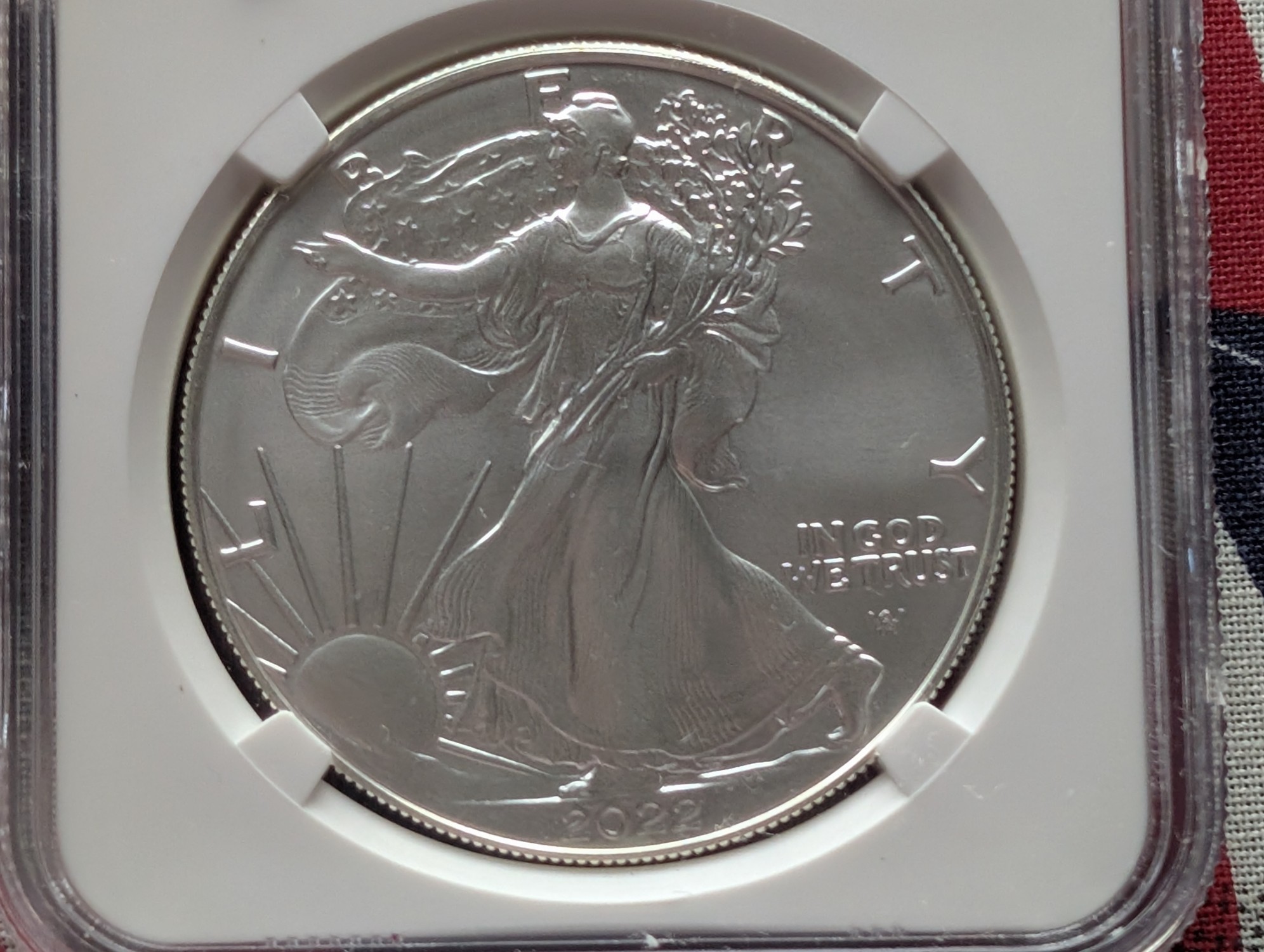 2022 American Silver Eagle 1 Troy Oz. .999 Silver NGC MS70 - U.S. State Series Maine #40 of 50