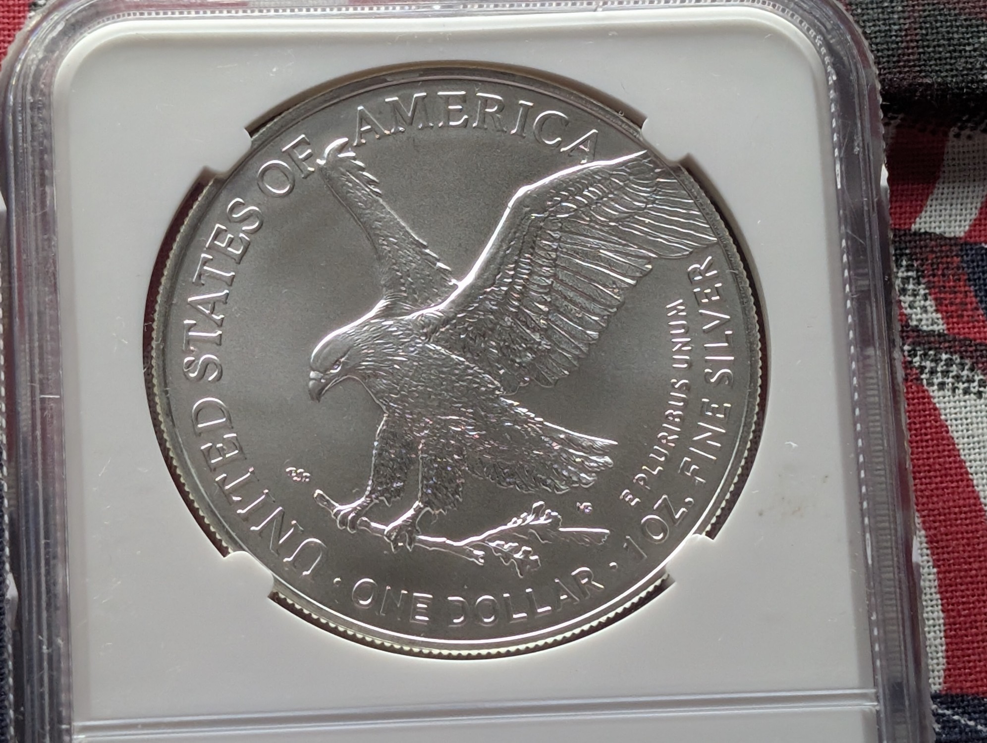 2022 American Silver Eagle 1 Troy Oz. .999 Silver NGC MS70 - U.S. State Series Maine #40 of 50