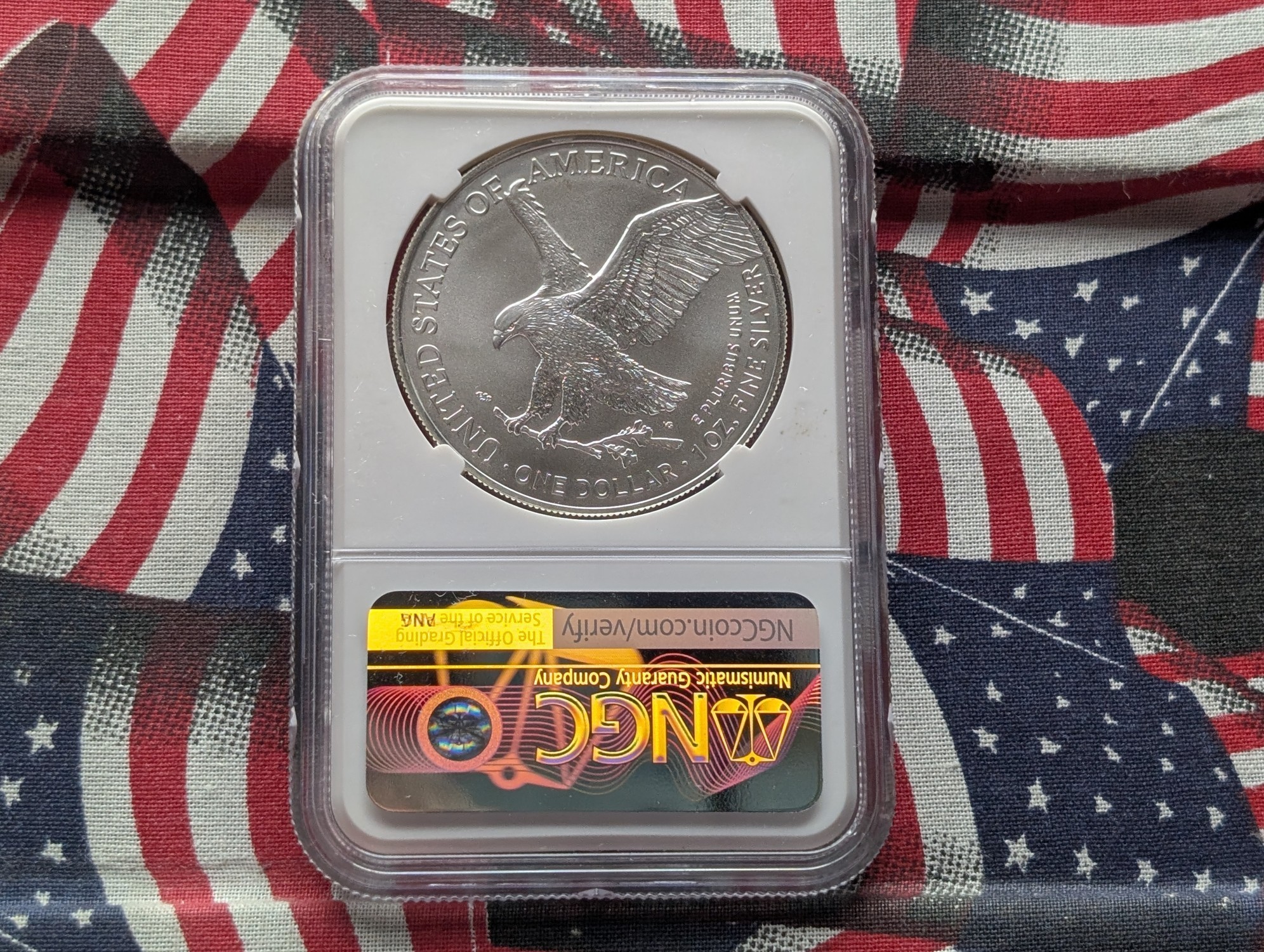 2022 American Silver Eagle 1 Troy Oz. .999 Silver NGC MS70 - U.S. State Series Maine #40 of 50