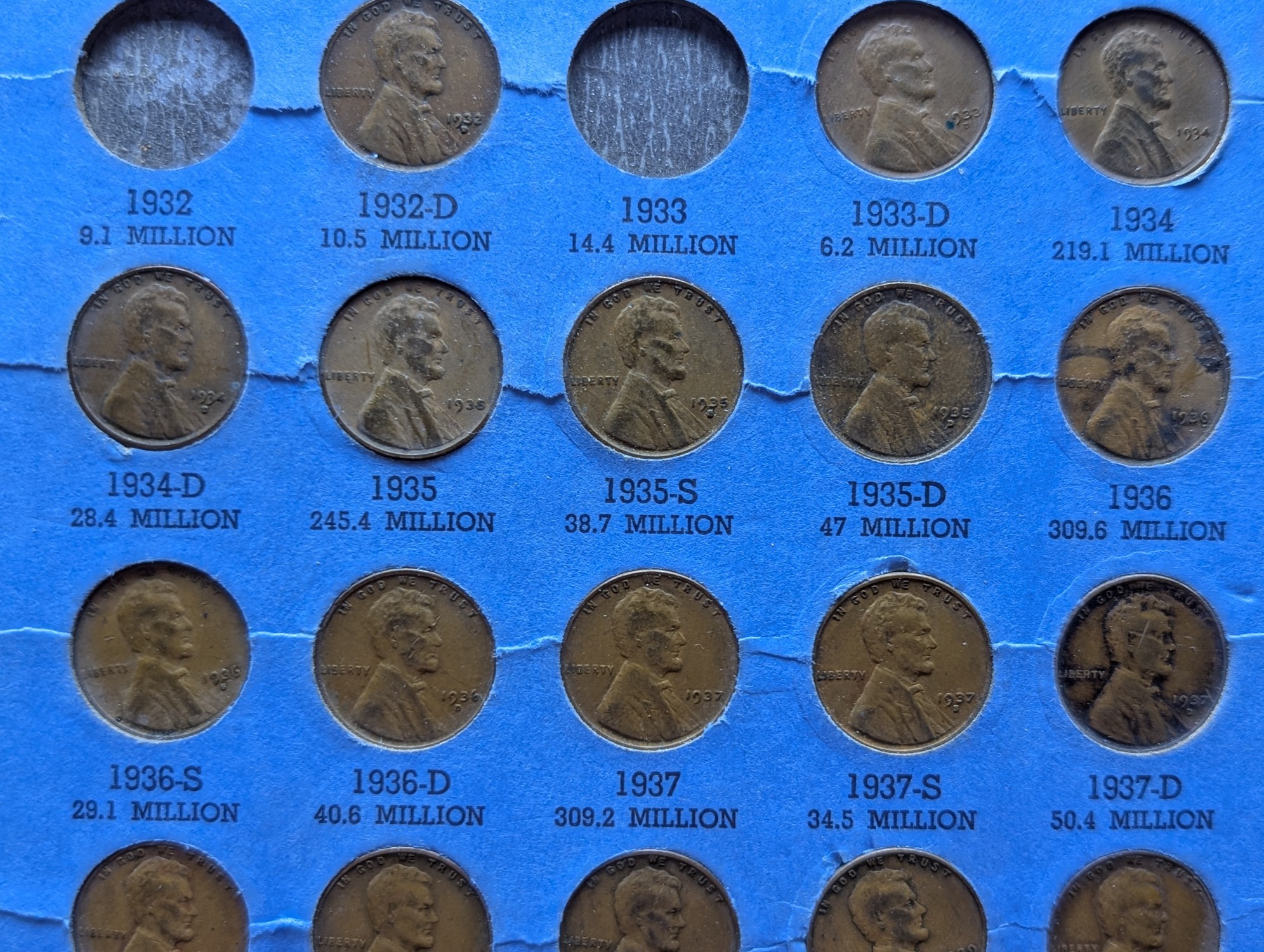 (500) Assorted Lincoln Wheat Cents - Unsearched