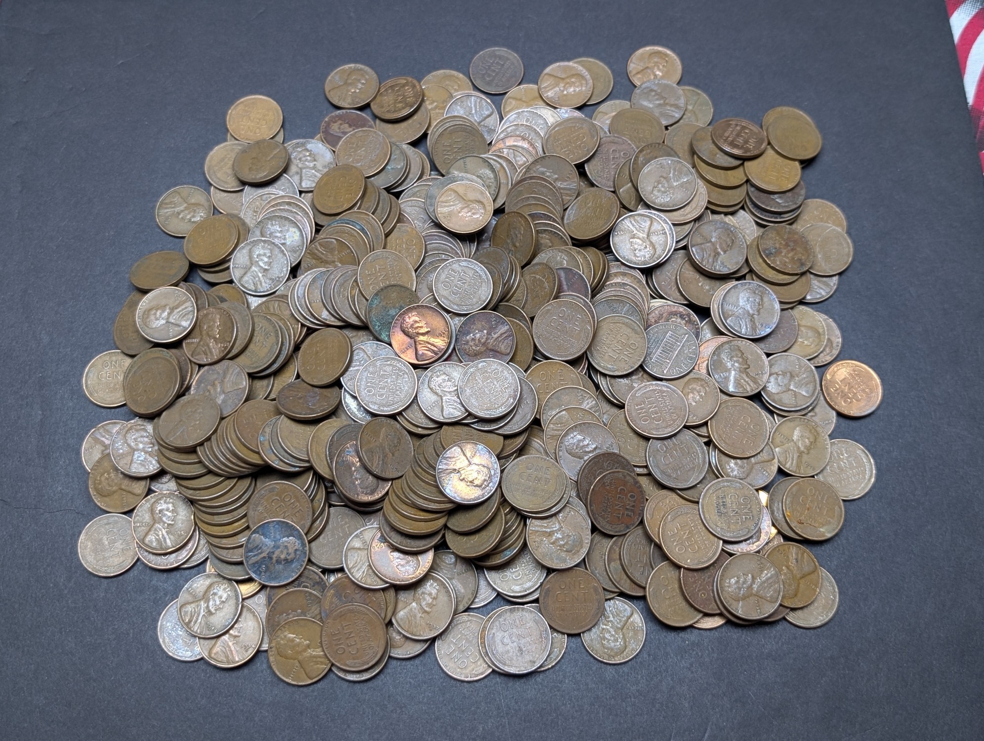 (500) Assorted Lincoln Wheat Cents - Unsearched
