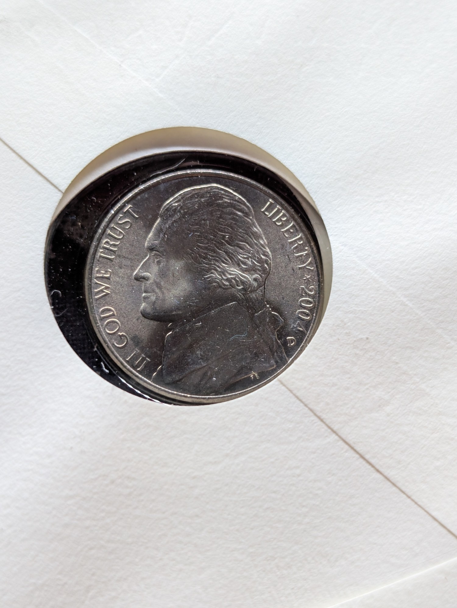 2004-D Louisiana Purchase Jefferson Nickel With First Day Cachet