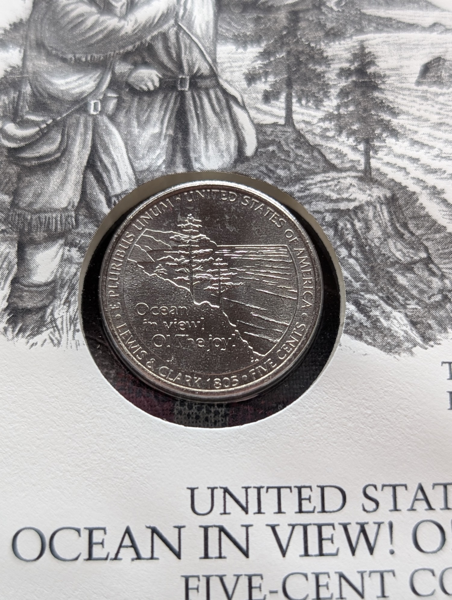 2005-P Ocean In View Jefferson Nickel With First Day Cachet