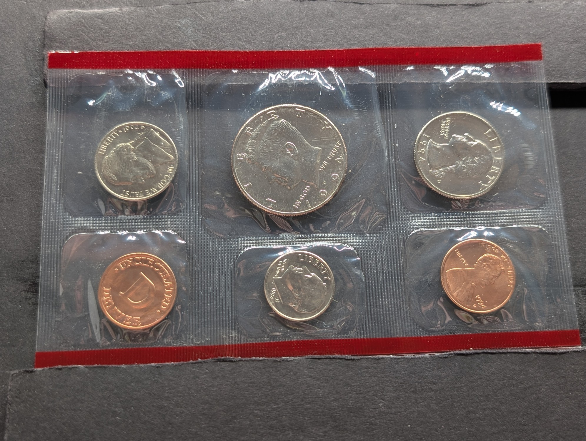 1994 P & D U.S. Mint Uncirculated Coin Set In OGP w/COA