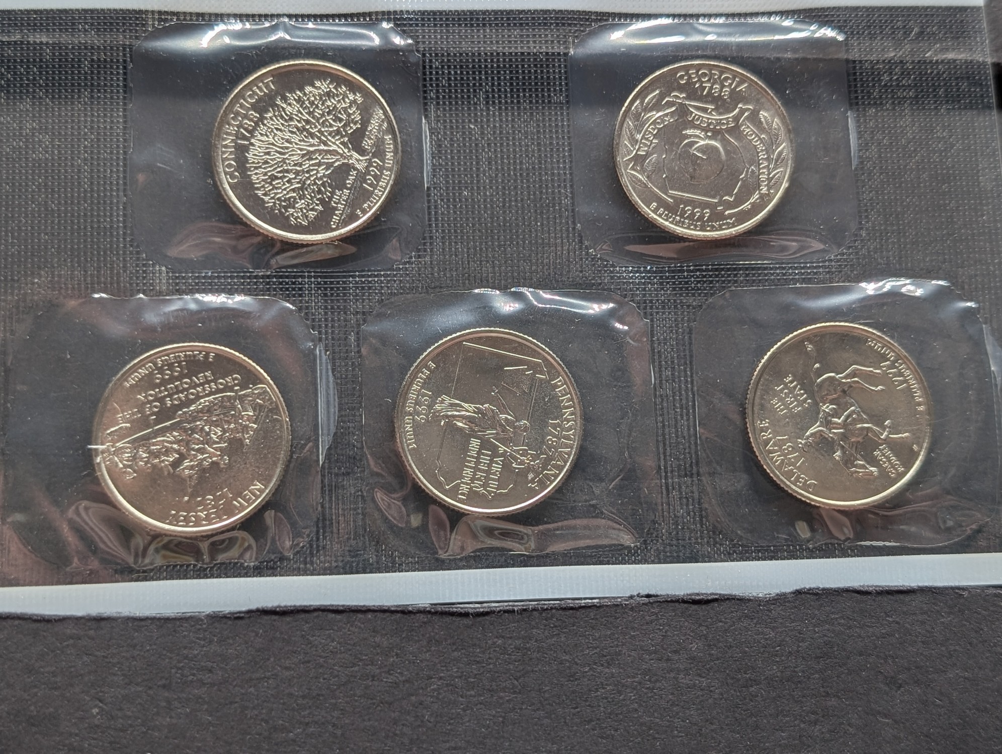 1999-P Only U.S. Mint Uncirculated Coin Set with State Quarters In OGP w/COA