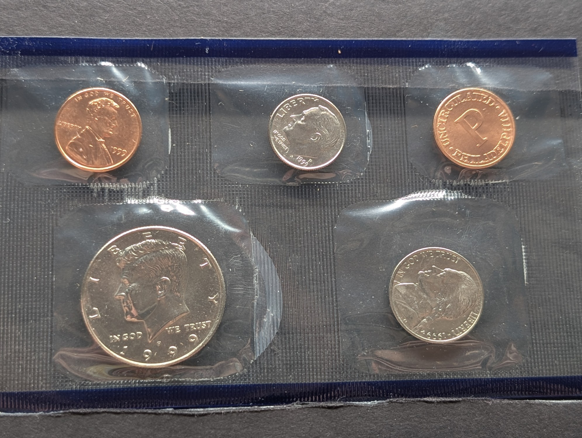 1999-P Only U.S. Mint Uncirculated Coin Set with State Quarters In OGP w/COA