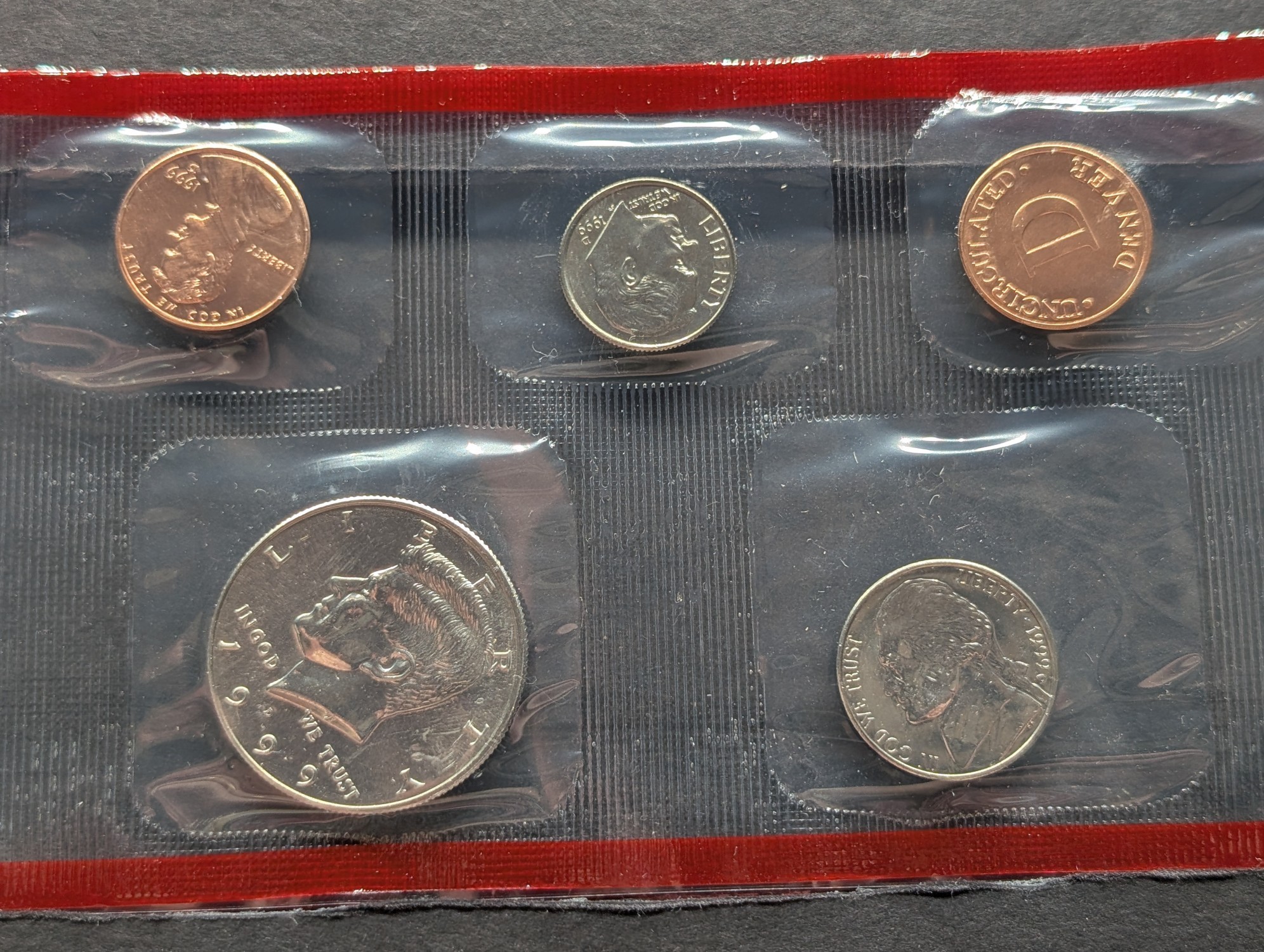 1999-D Only U.S. Mint Uncirculated Coin Set with State Quarters In OGP w/COA