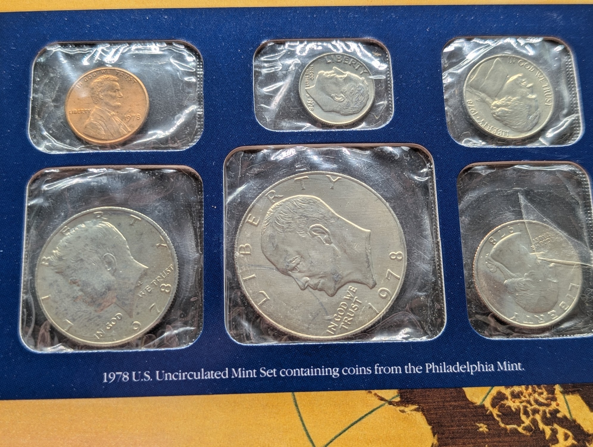 1978 P & D U.S. Uncirculated Mint Sets With Stamps