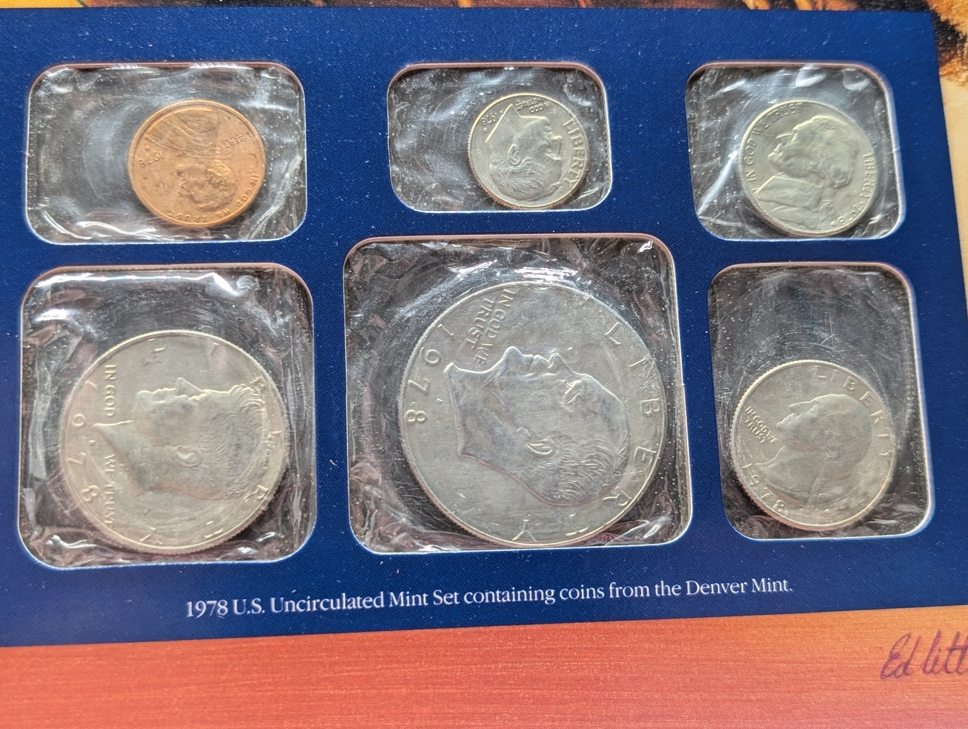 1978 P & D U.S. Uncirculated Mint Sets With Stamps