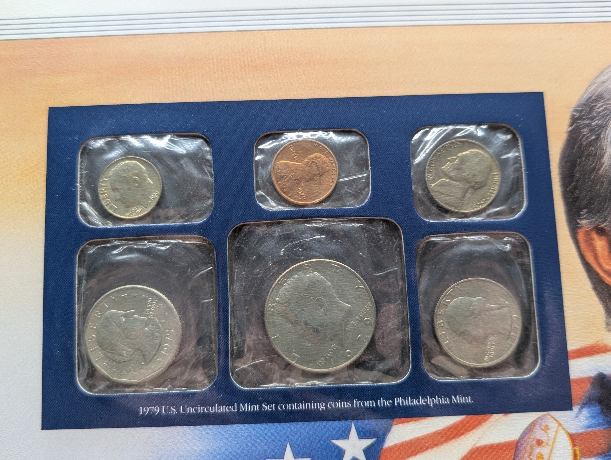 1979 P & D U.S. Uncirculated Mint Sets With Stamps