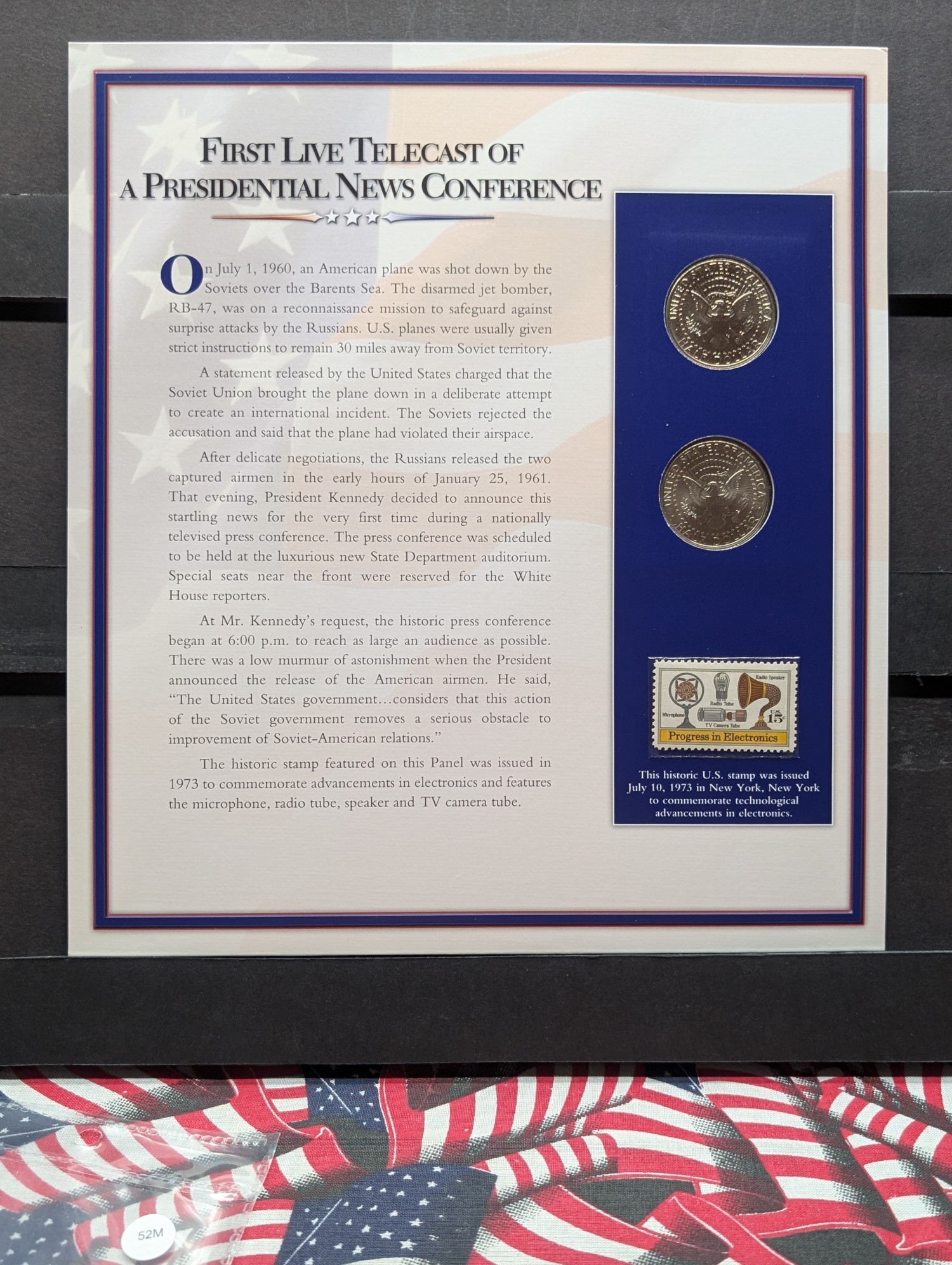 1993 P & D Kennedy Half Dollars With Stamp