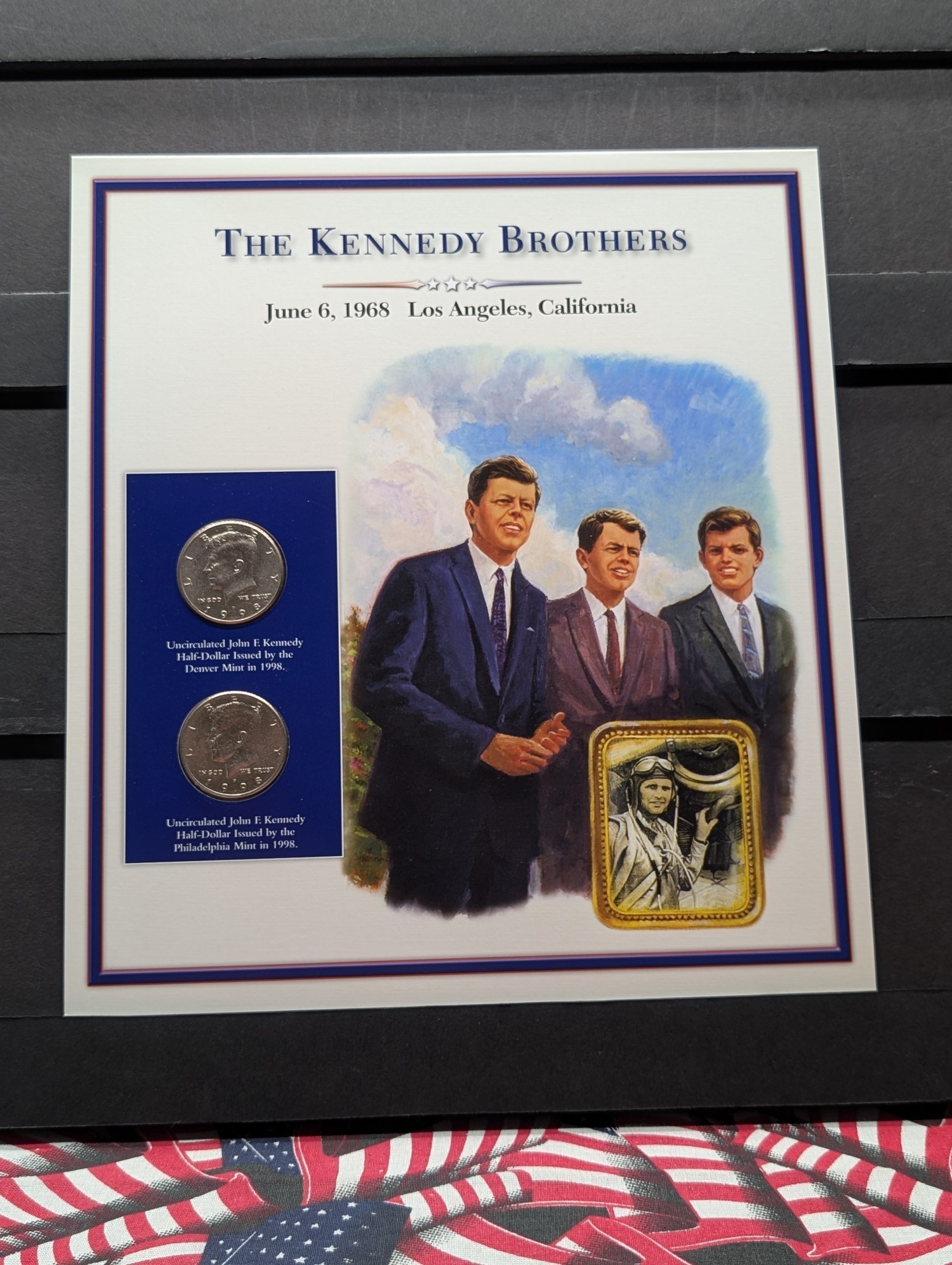 1998 P & D Kennedy Half Dollars With Stamp