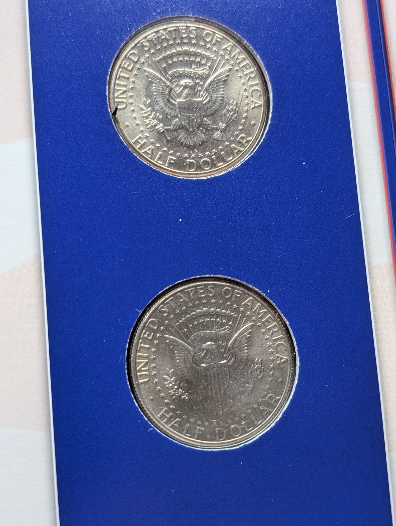 1997 P & D Kennedy Half Dollars With Stamp