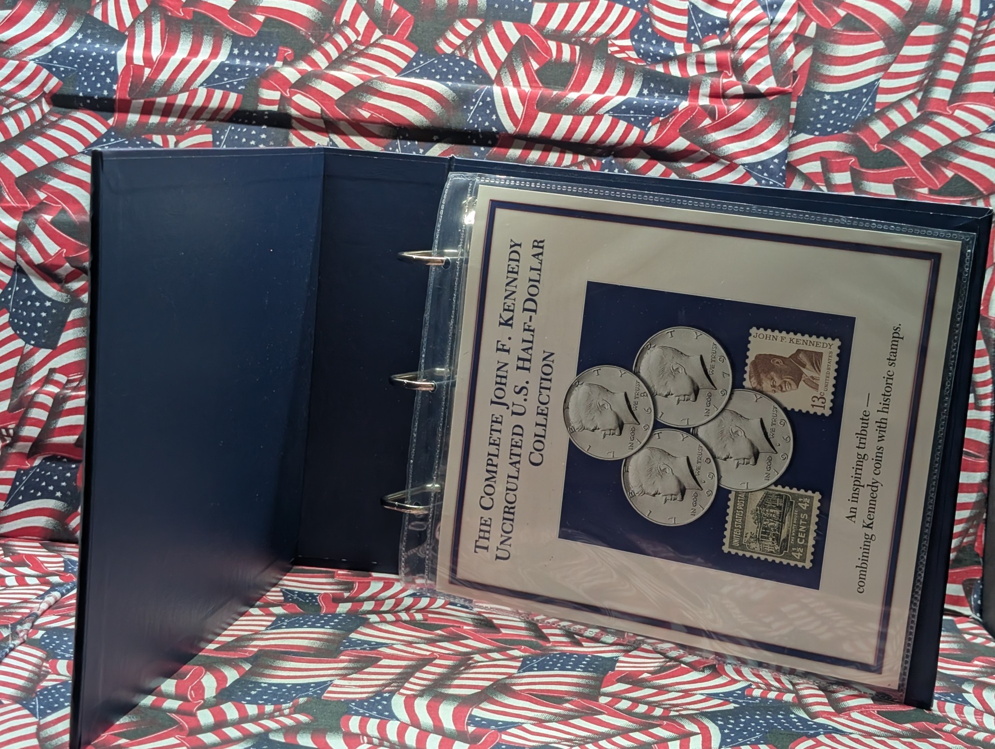 *EMPTY* John F. Kennedy Uncirculated U.S. Half Dollar Collection Binder - No Coins!!