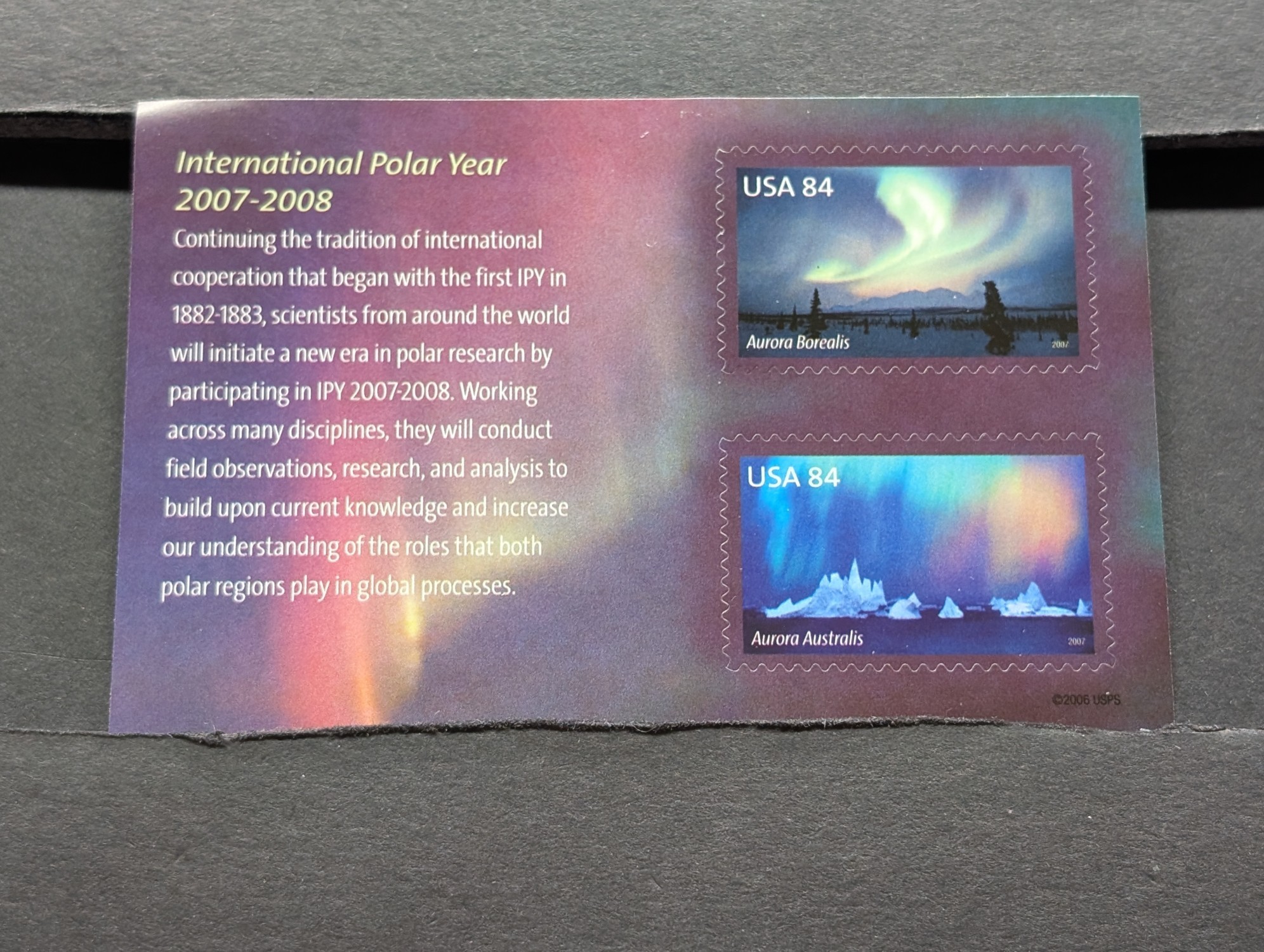 2007 International Polar Year Stamps, Scott # 4123, Mint, Original Gum, Never Hinged