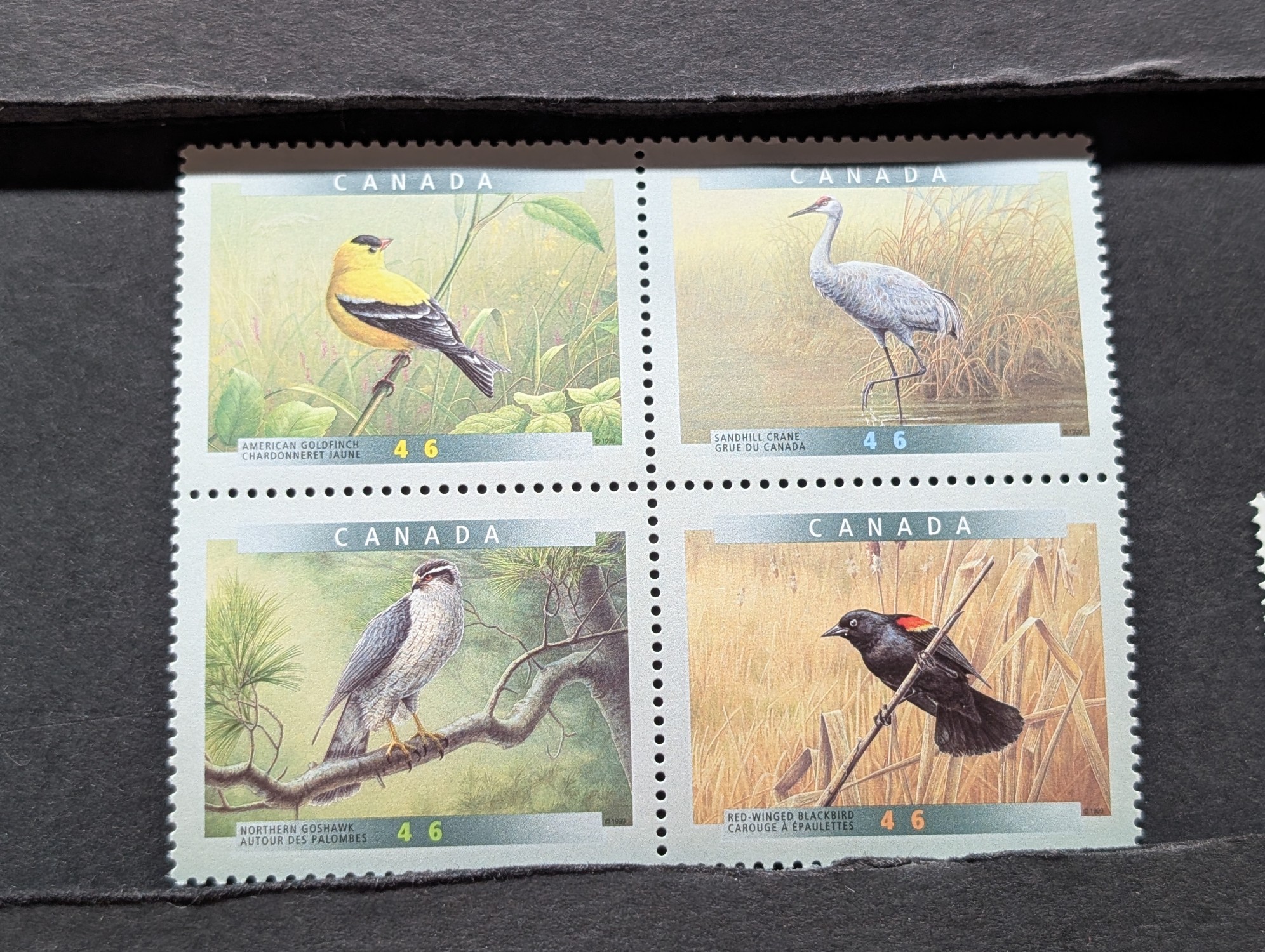 Fourteen Assorted Canada Stamps, All Mint, Original Gum, Never Hinged