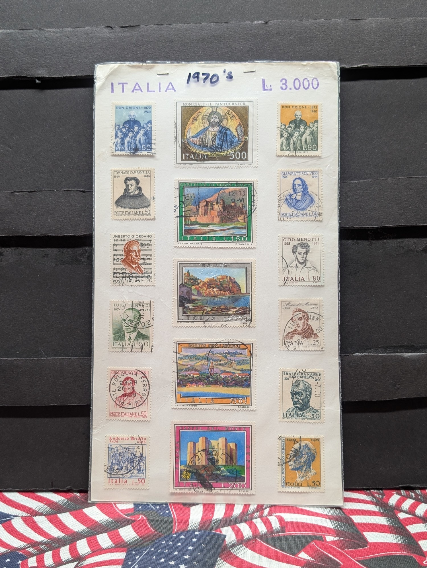Seventeen Assorted Italy Stamps, Used