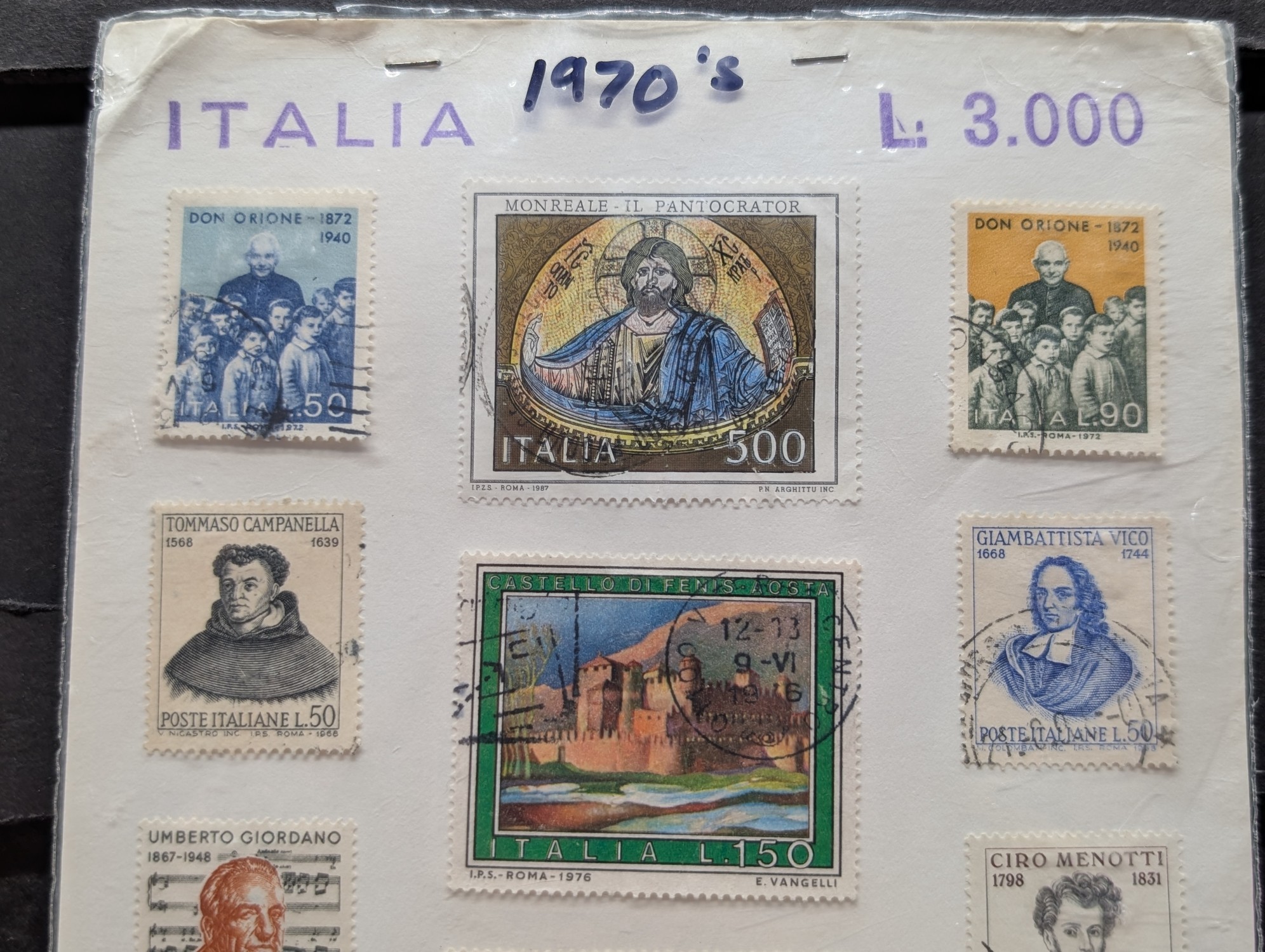 Seventeen Assorted Italy Stamps, Used