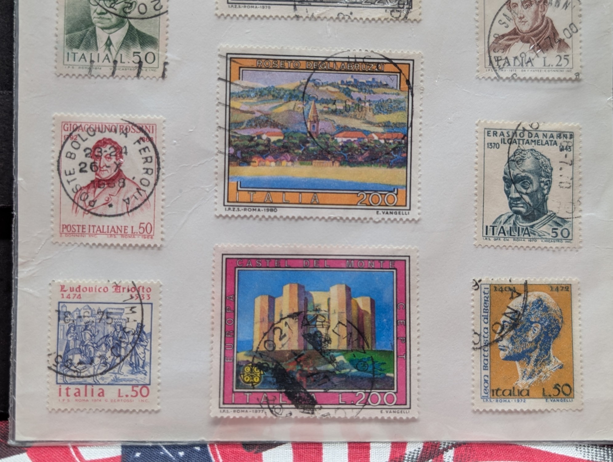 Seventeen Assorted Italy Stamps, Used