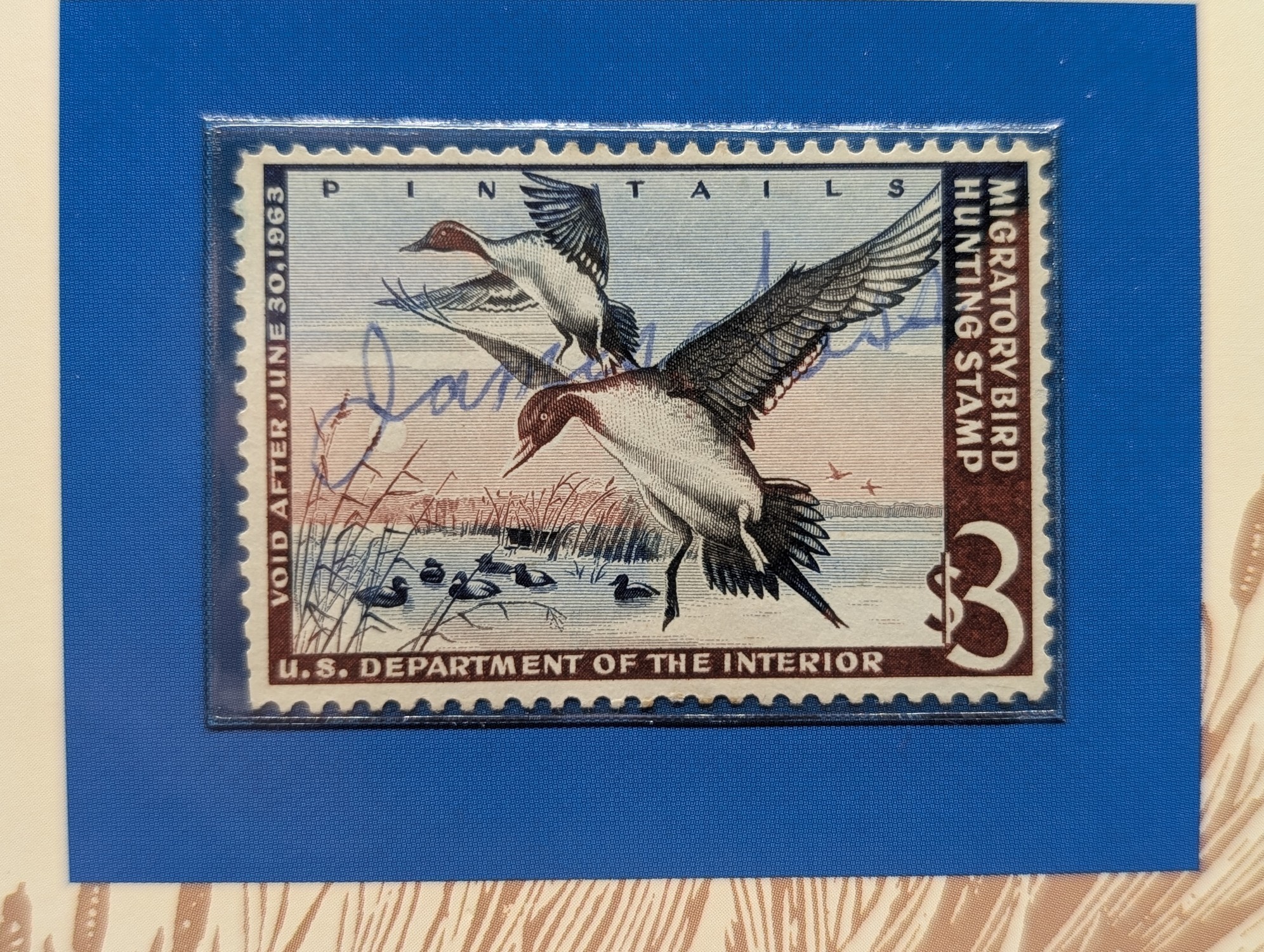 1962 Dept. Of The Interior Duck Stamp, RW-29, Signed