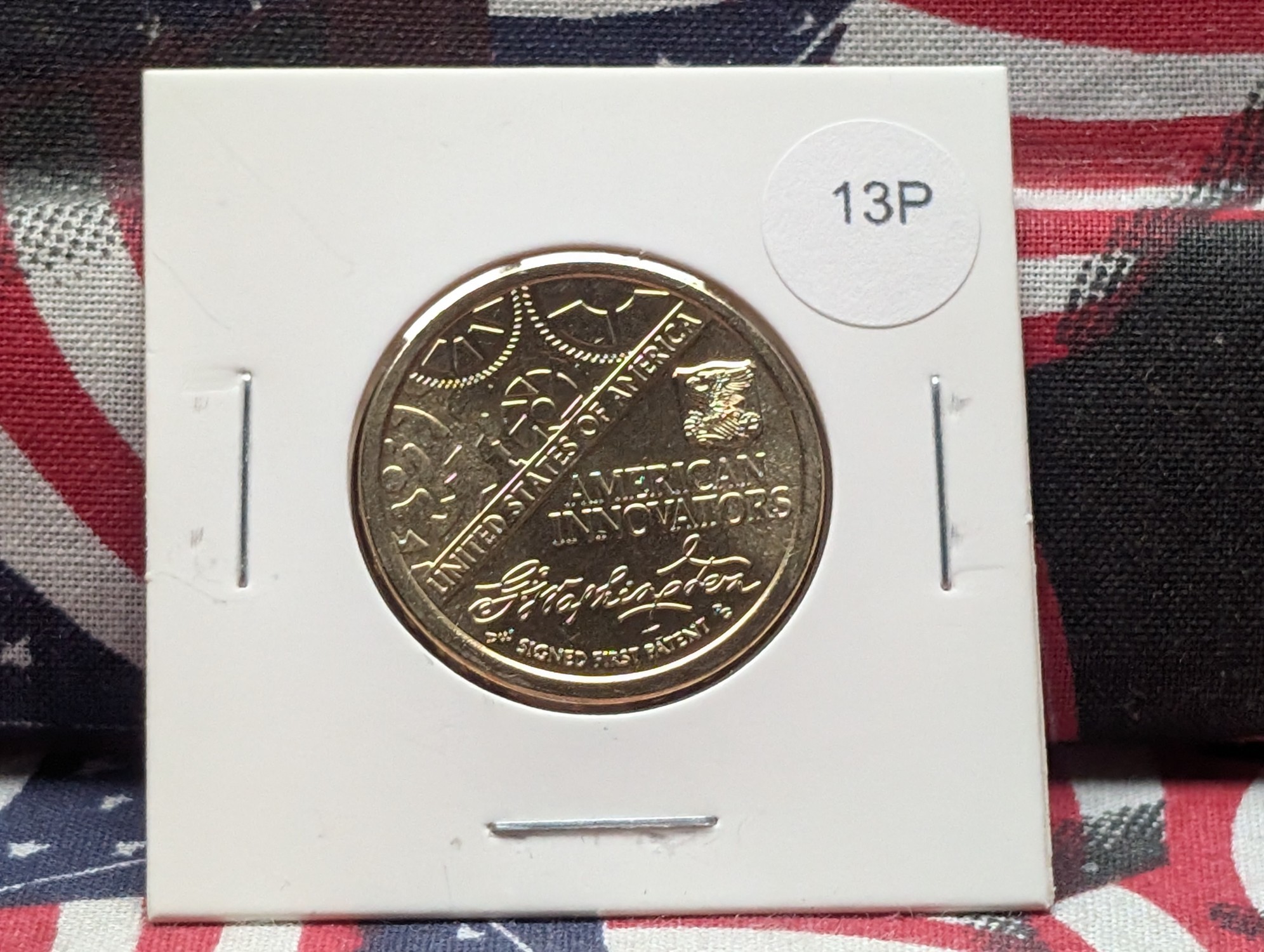 2018-D Uncirculated George Washington Patent Dollar, First of the Innovation Series