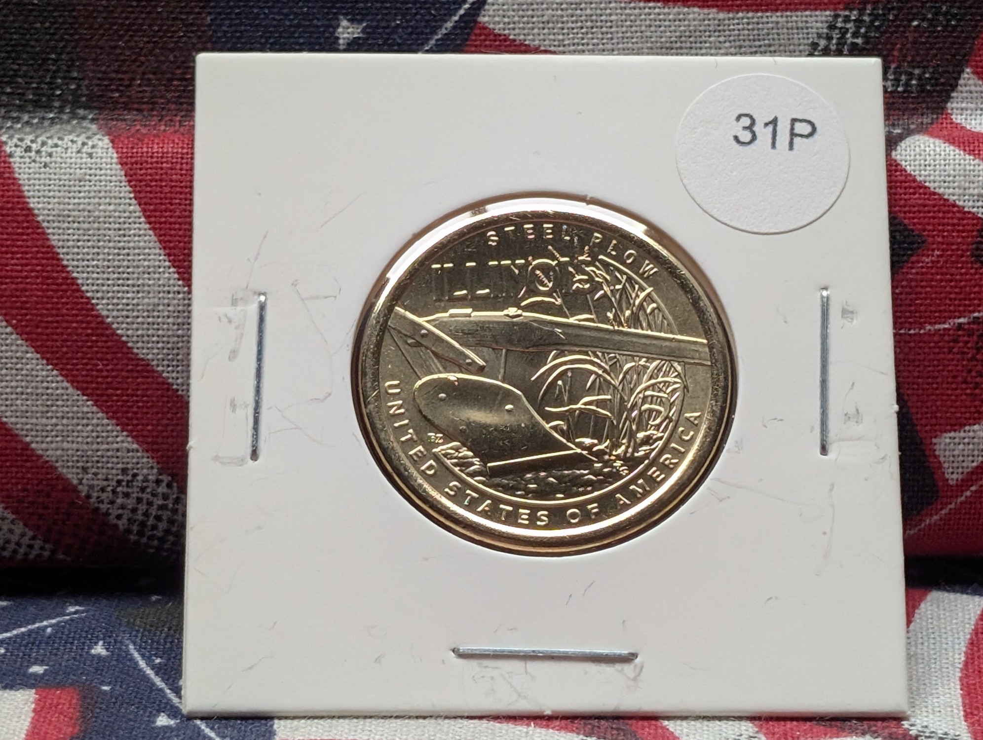 2024-D Uncirculated American Innovation Dollar with Steel Plow Reverse, Illinois (IL)