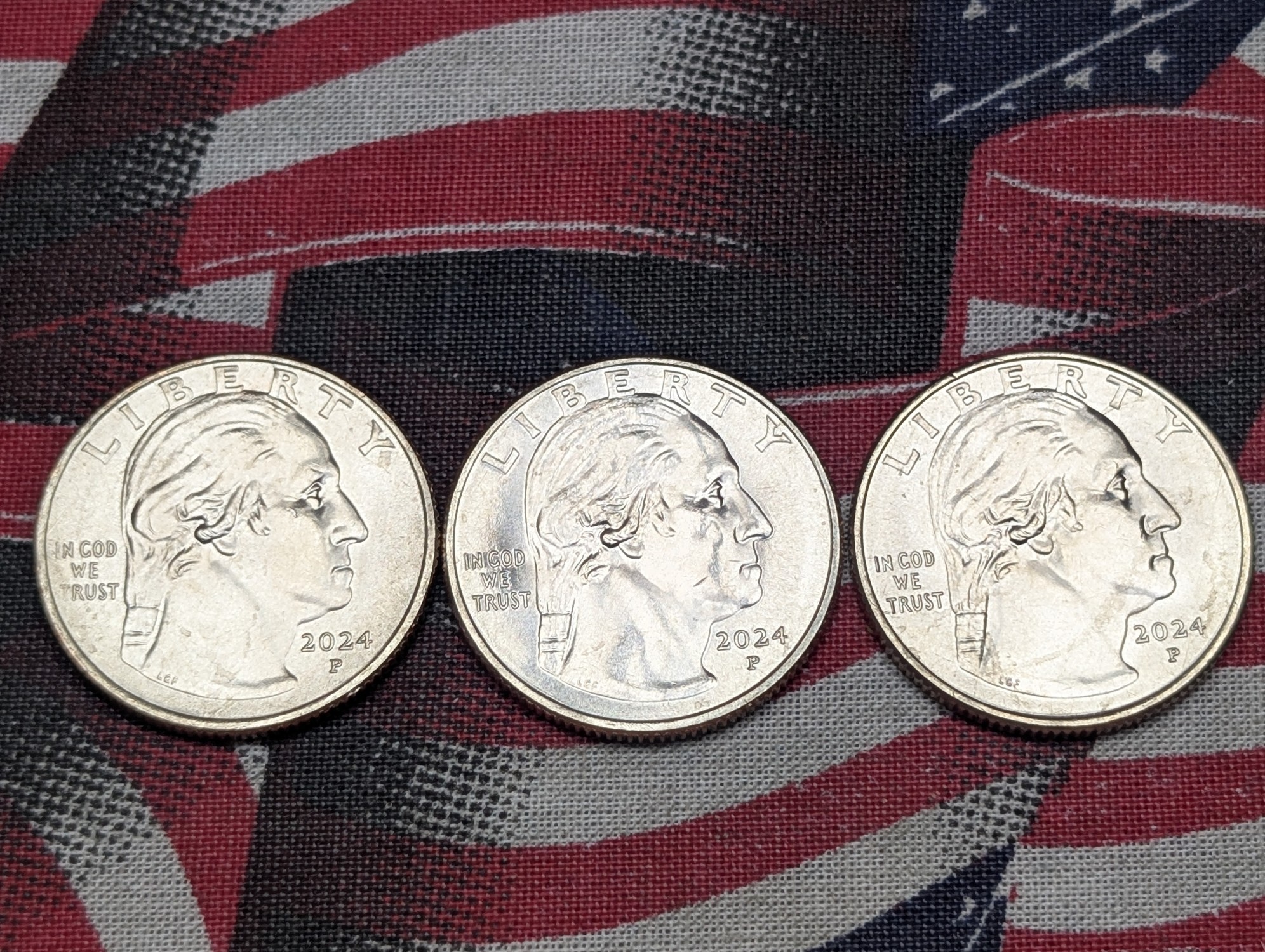 (5) 2024 P&D American Women Series Uncirculated Quarters