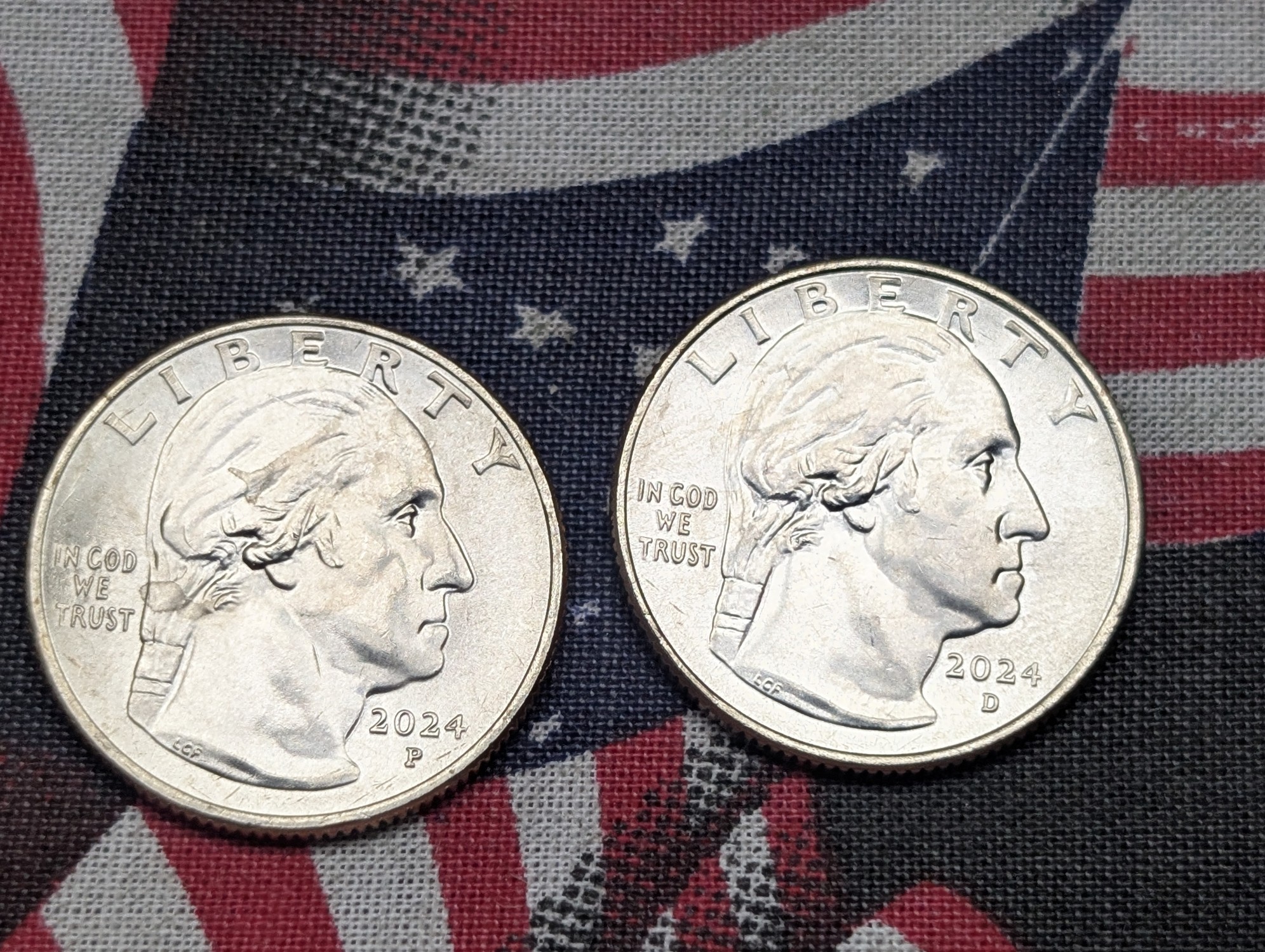 (5) 2024 P&D American Women Series Uncirculated Quarters