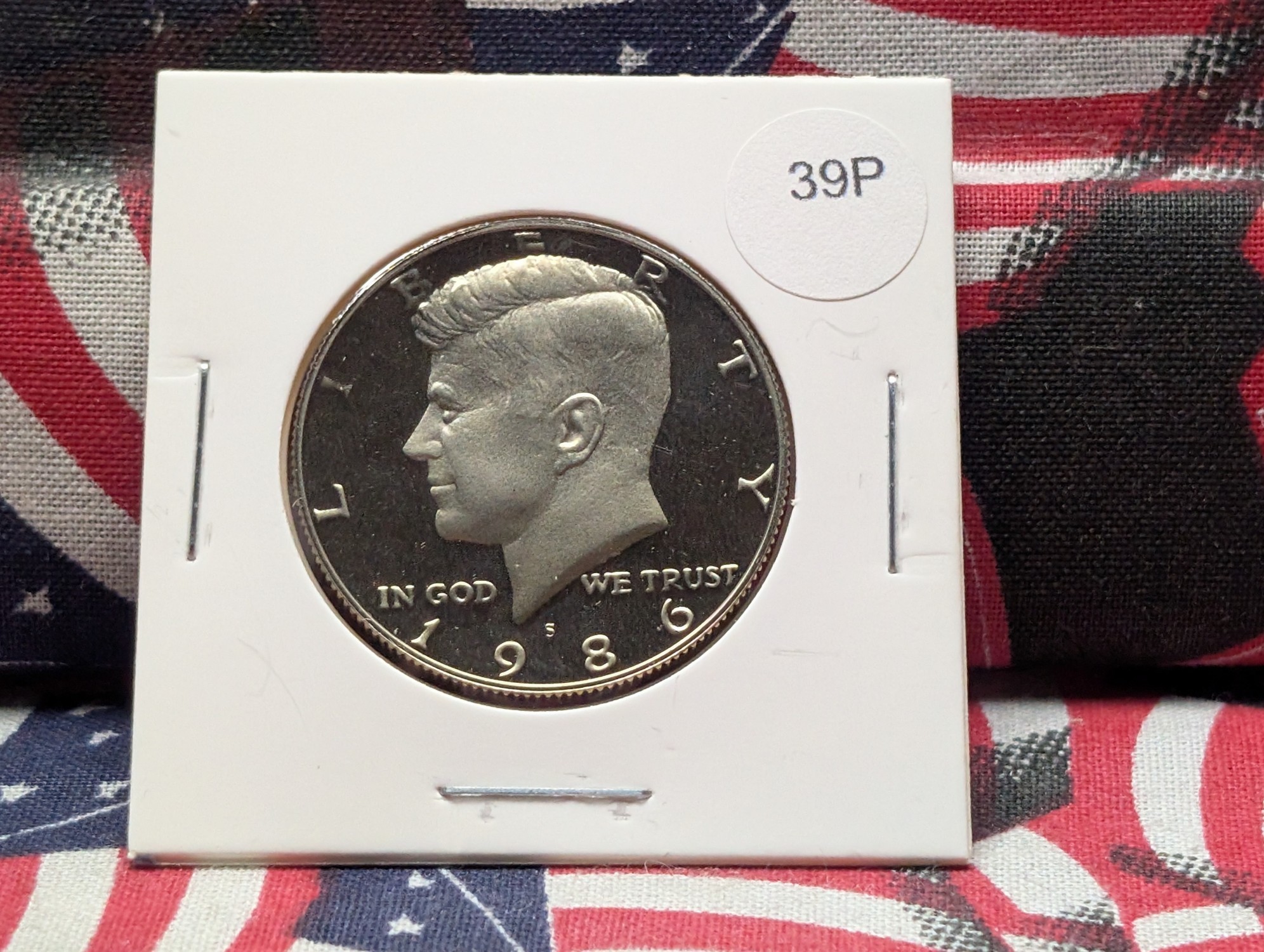 1986-S Proof Kennedy Half Dollar