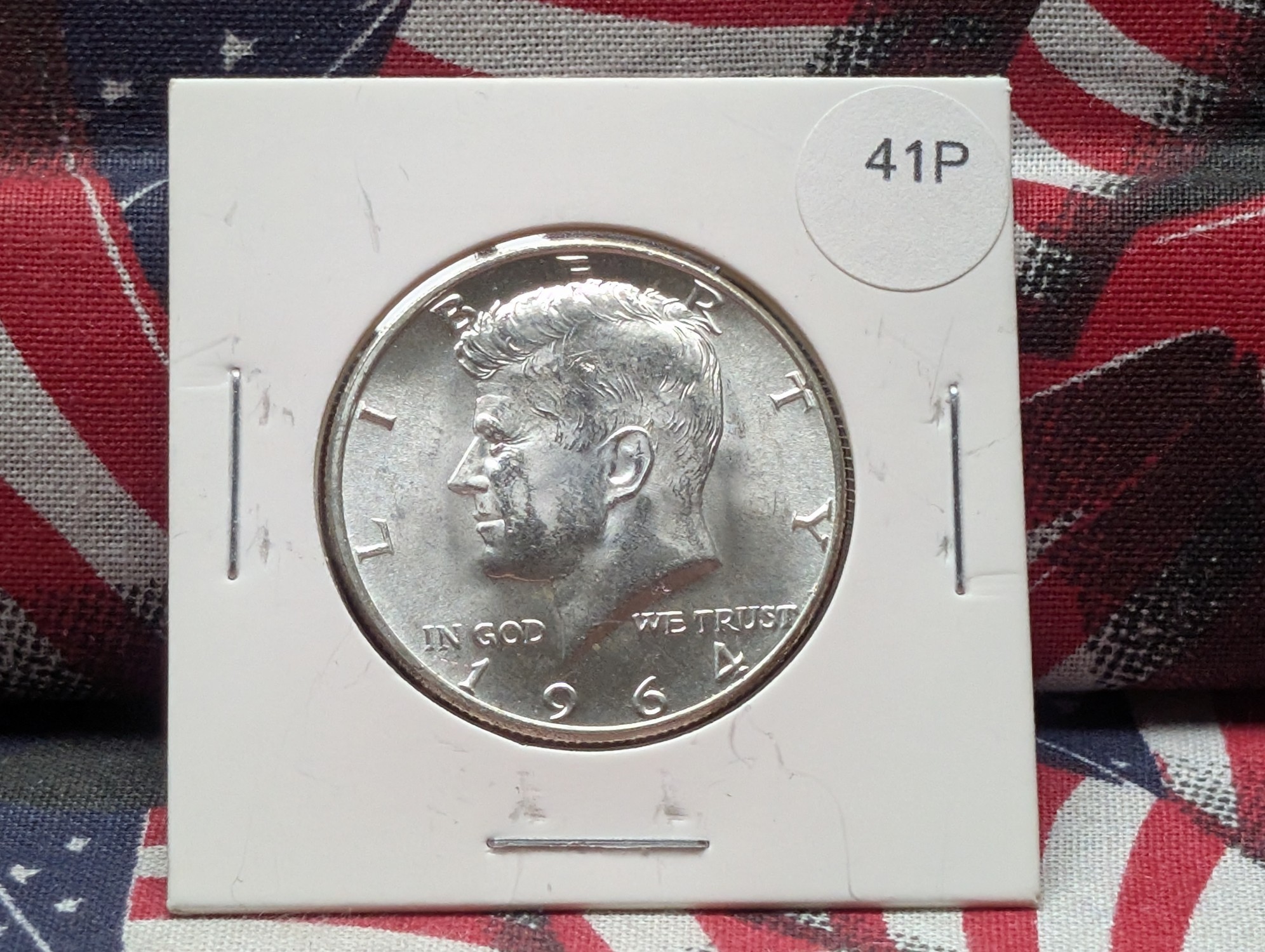 1964 90% Silver Kennedy Half Dollar, AU/BU