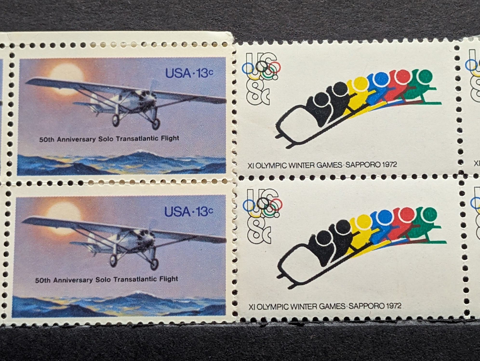 (16) Different Assorted US Postage Plate Blocks